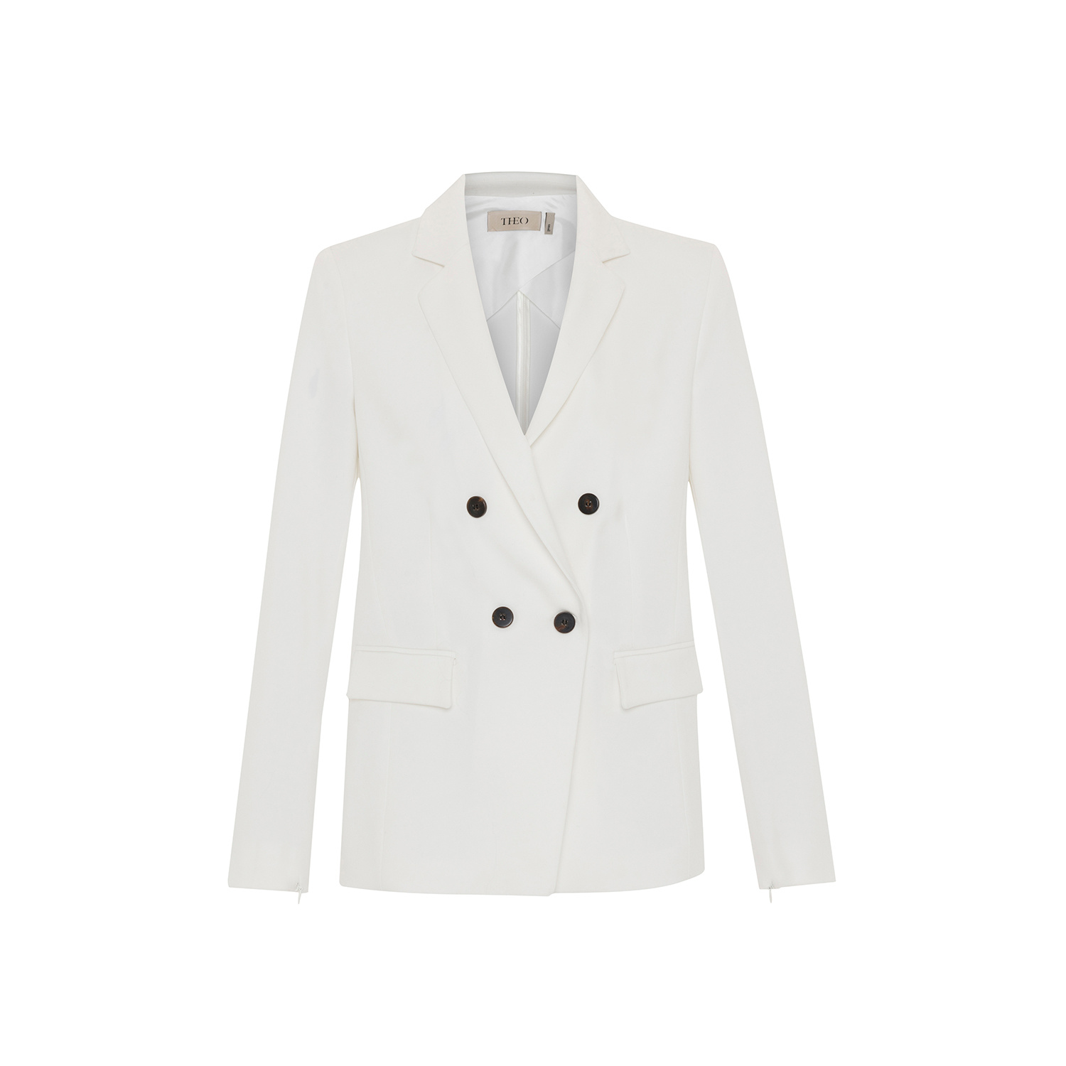 Theo The Label Women's White Aphrodite Split Sleeve Jacket - Ivory In White