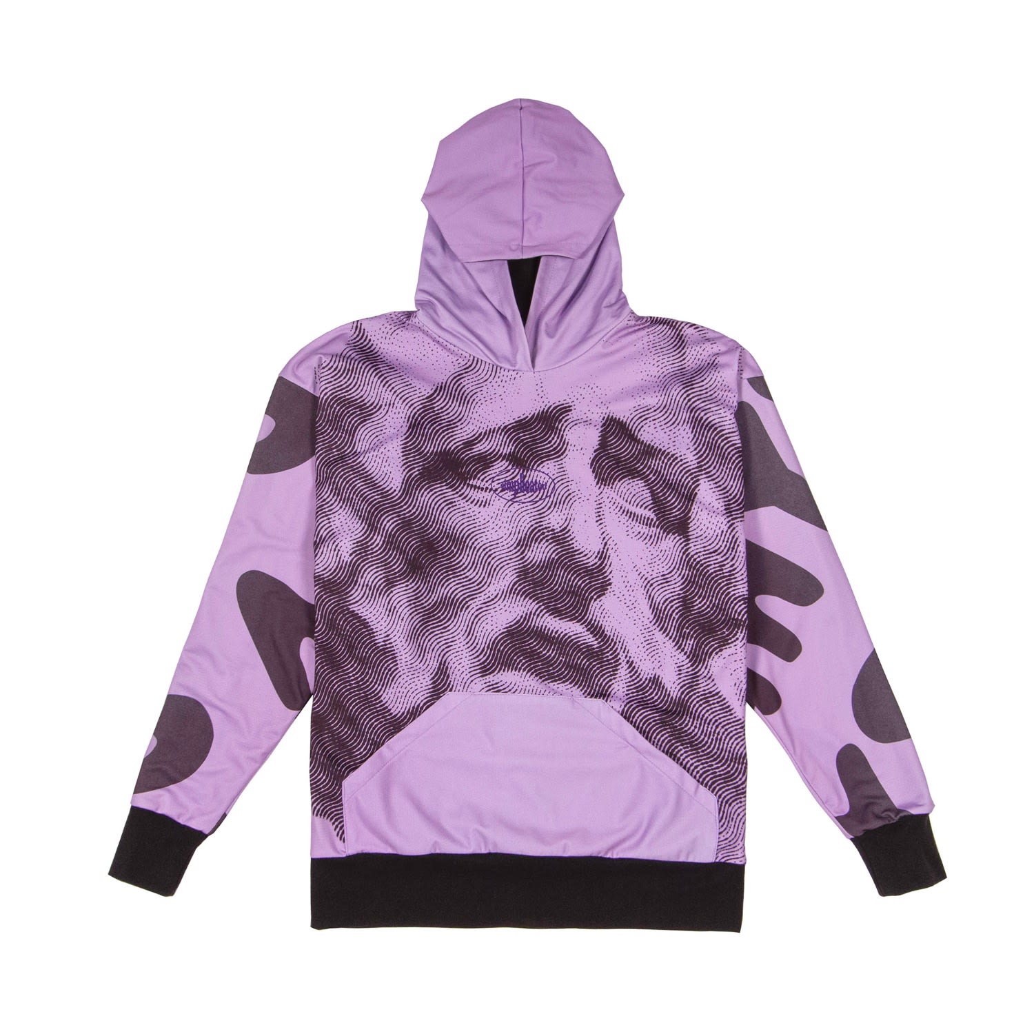 Women’s Pink / Purple / Black Full Print Hoodie In Mauve W Large Mysimplicated