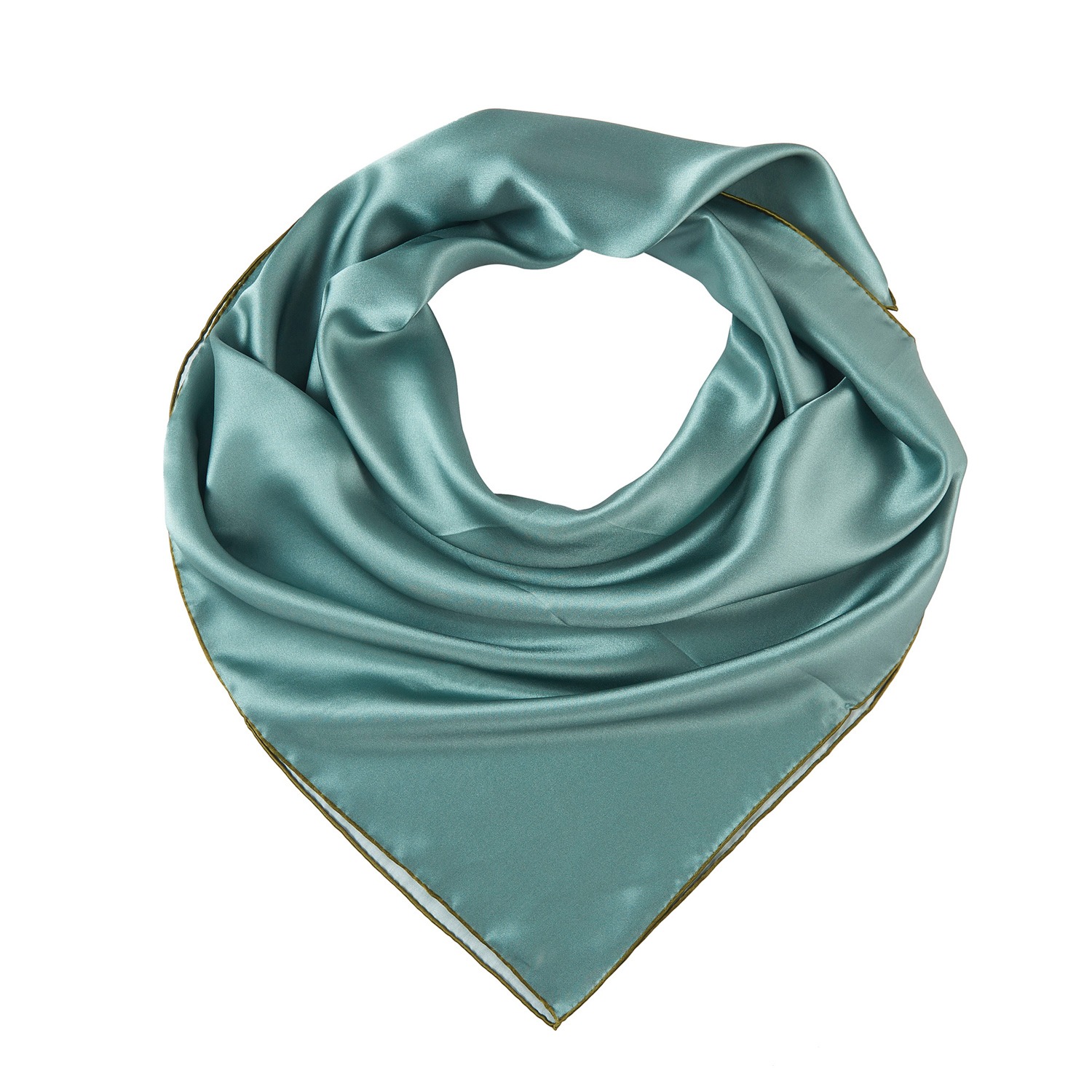 Sage green Silky Neck Scarf Pashmina/Silk Shawl Sage Green main image 2