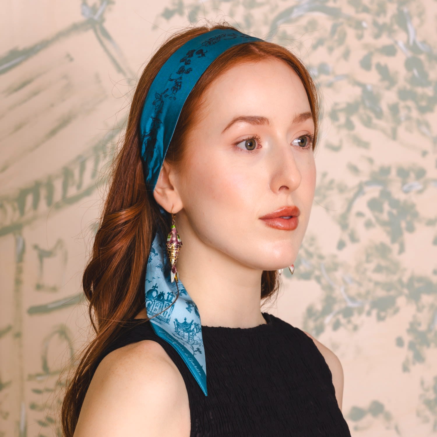 Women's Blue Brigitte Bandeau Voyage | L’orangerie D’isabella