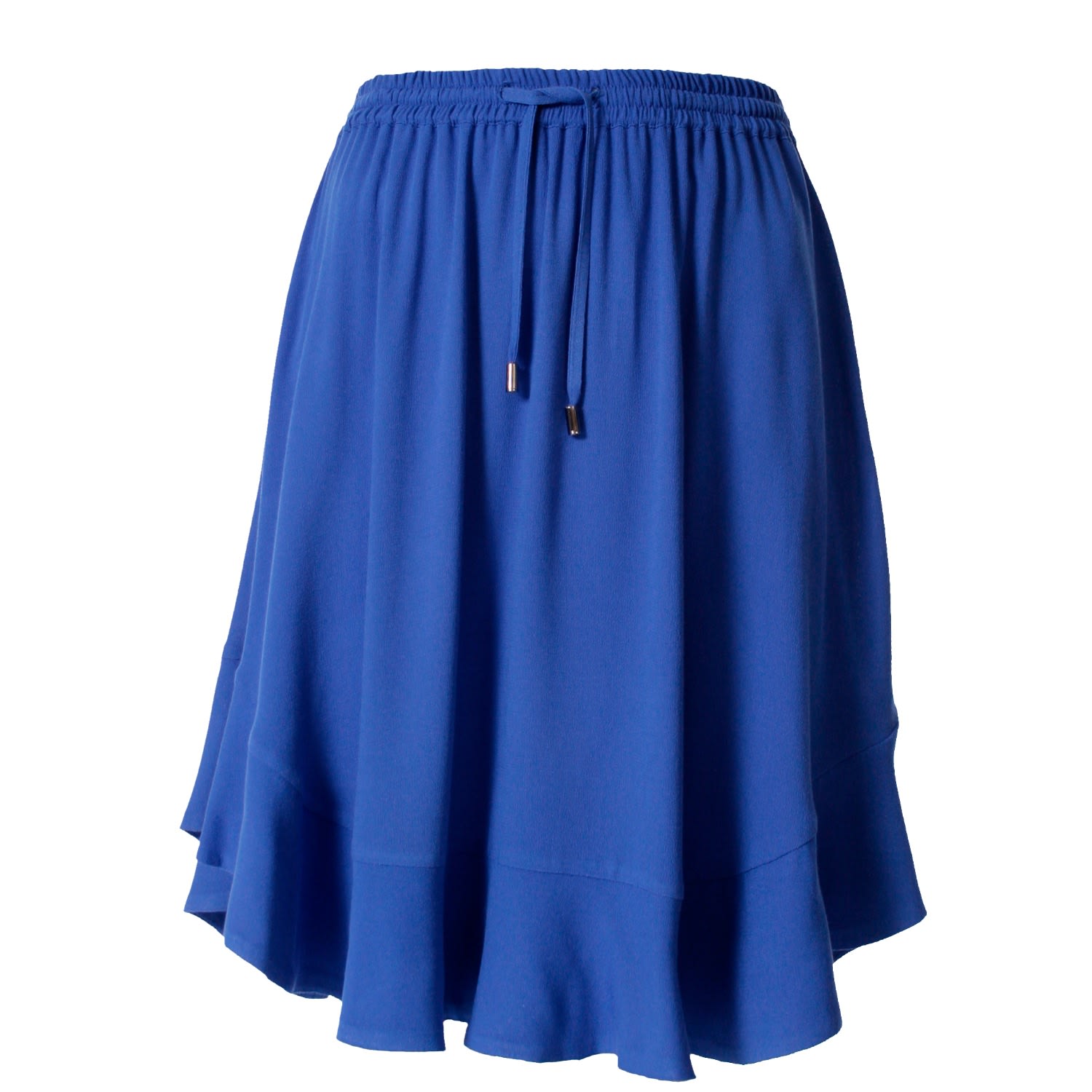 Women’s Blue Fioretta Cornflower Light Mini Flared Skirt Small Vikiglow