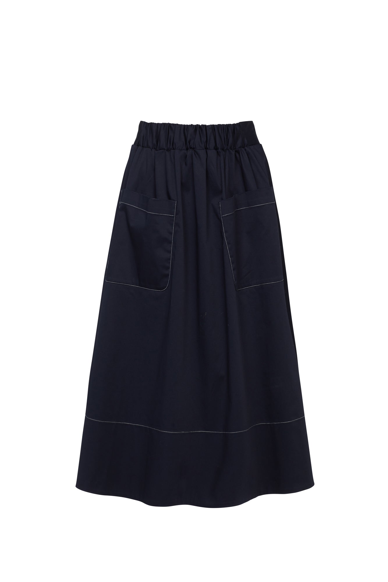 Mirla Beane Women's Blue Taylor Elasticated Waist Skirt Navy In Blue