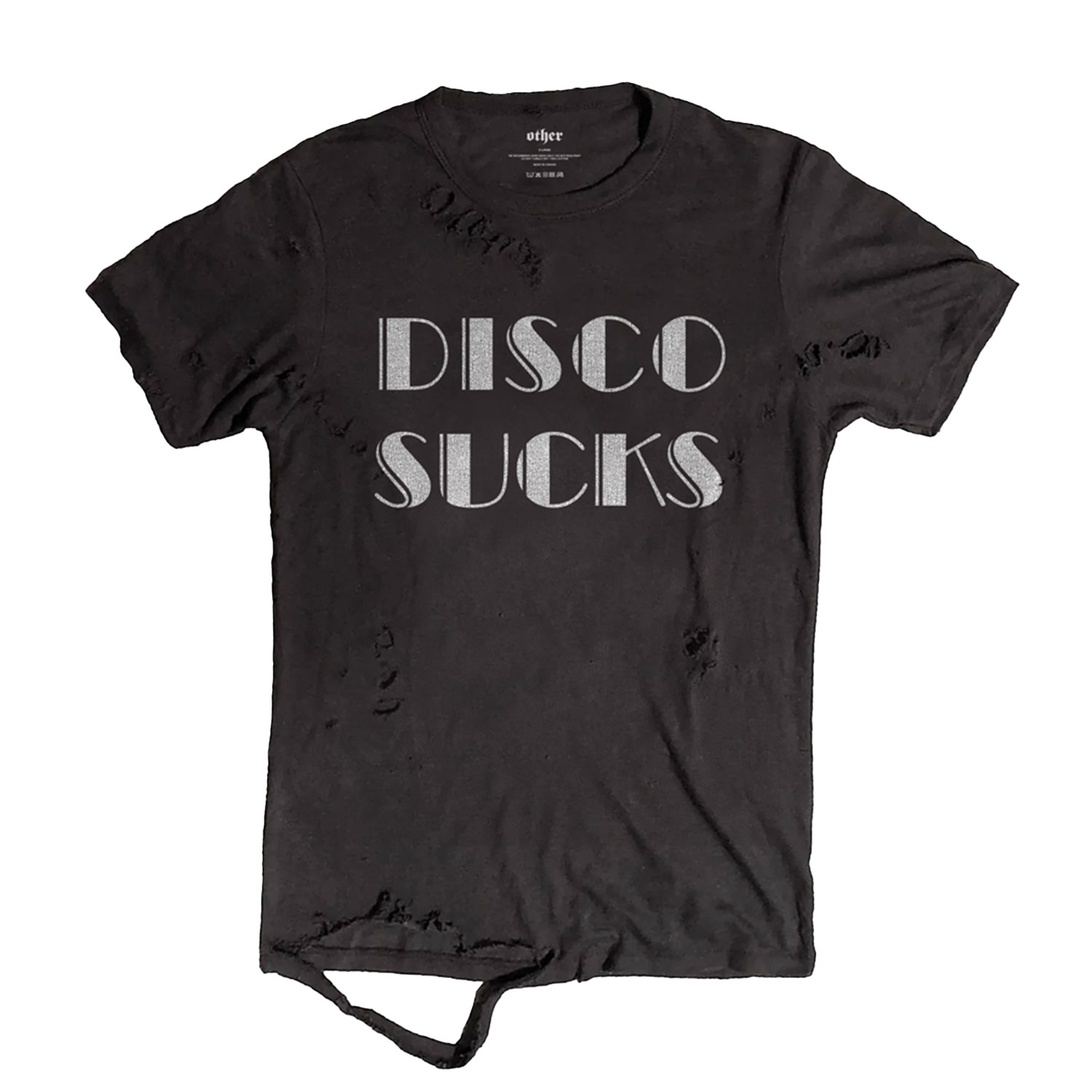 Women’s White Disco Sucks - Thrasher T-Shirt - Black Large OTHER UK