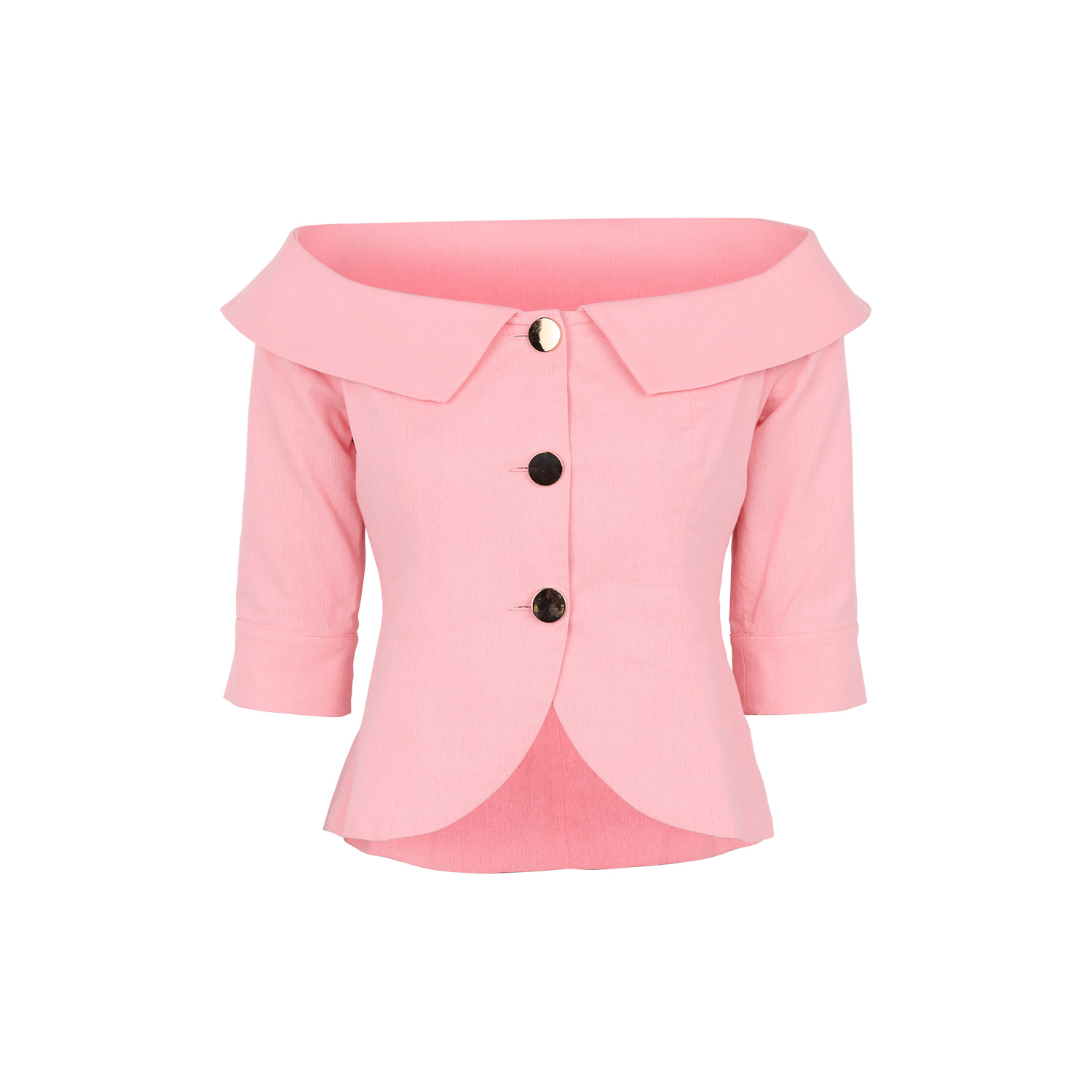 Women's Celeste Linen Cotton Blazer Pink | Large | Zetaye