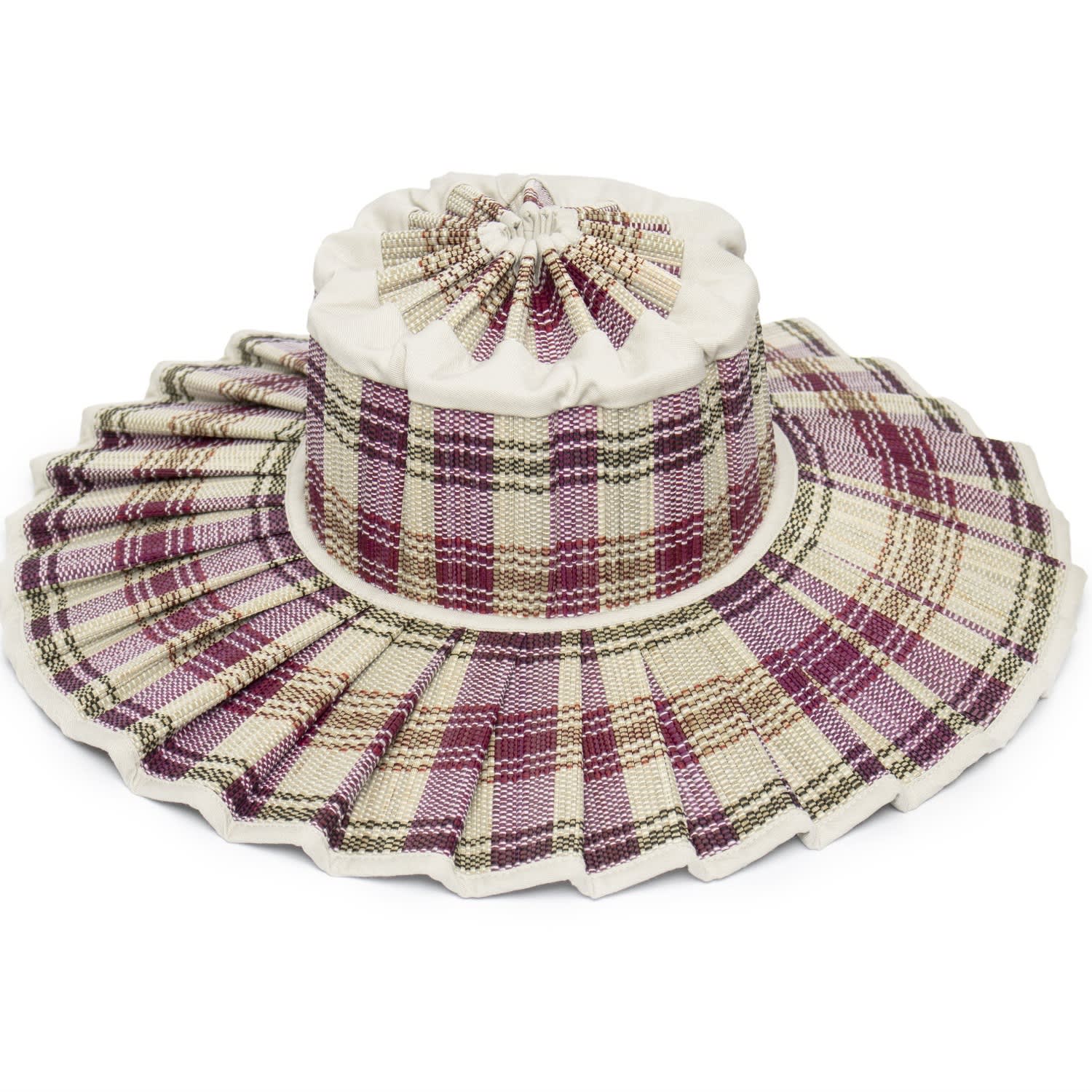 Lorna Murray Women's Red / White / Neutrals Singapore Island Capri Maxi Hat In Red/white