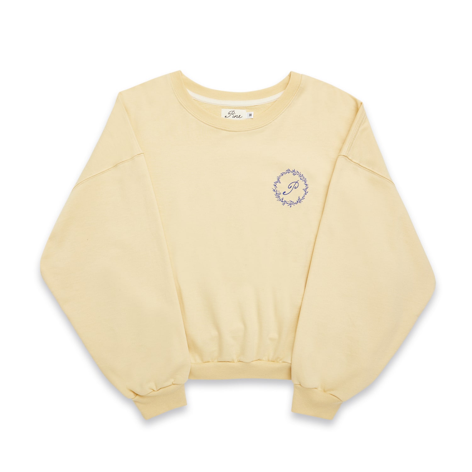 Yellow / Orange Oversized Crewneck Sweatshirt-Yellow Extra Large Pine Los Angeles