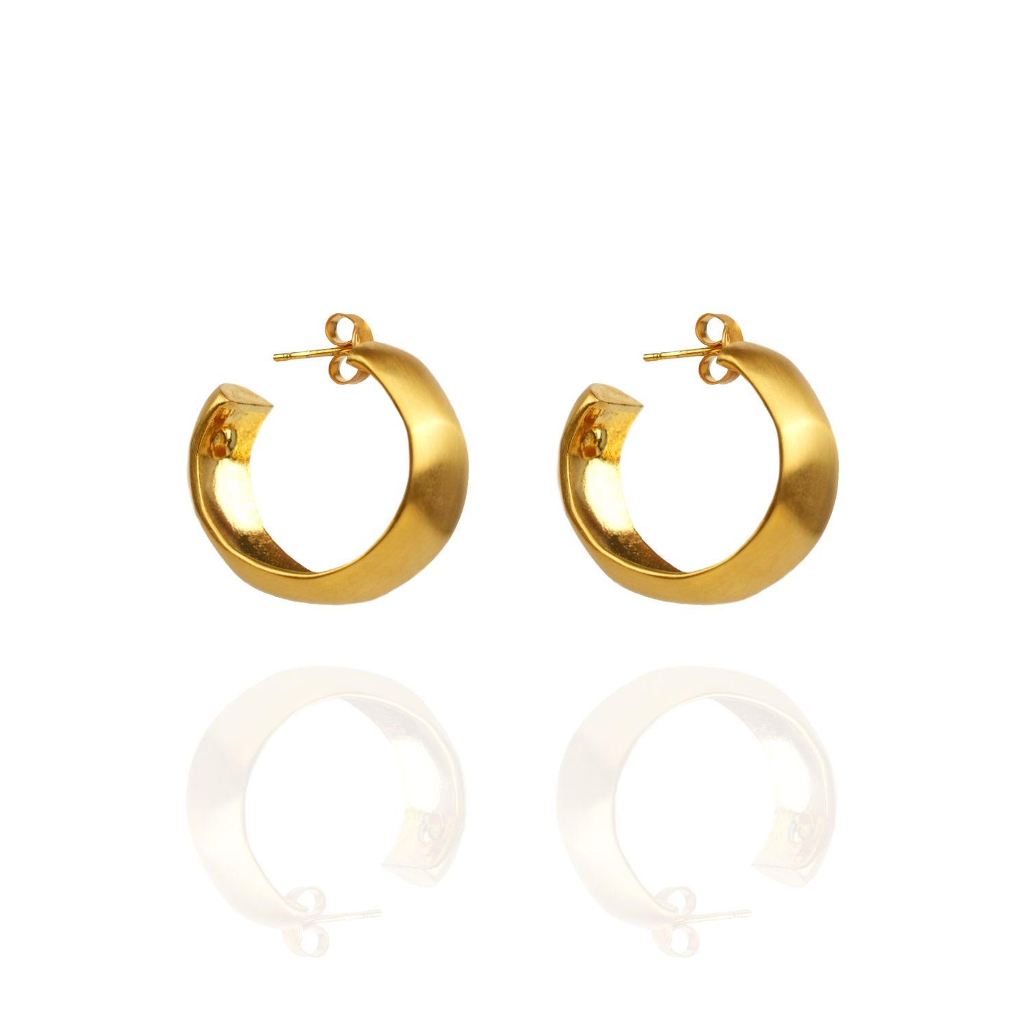 Women’s Iris Gold Hoops Lina Paris