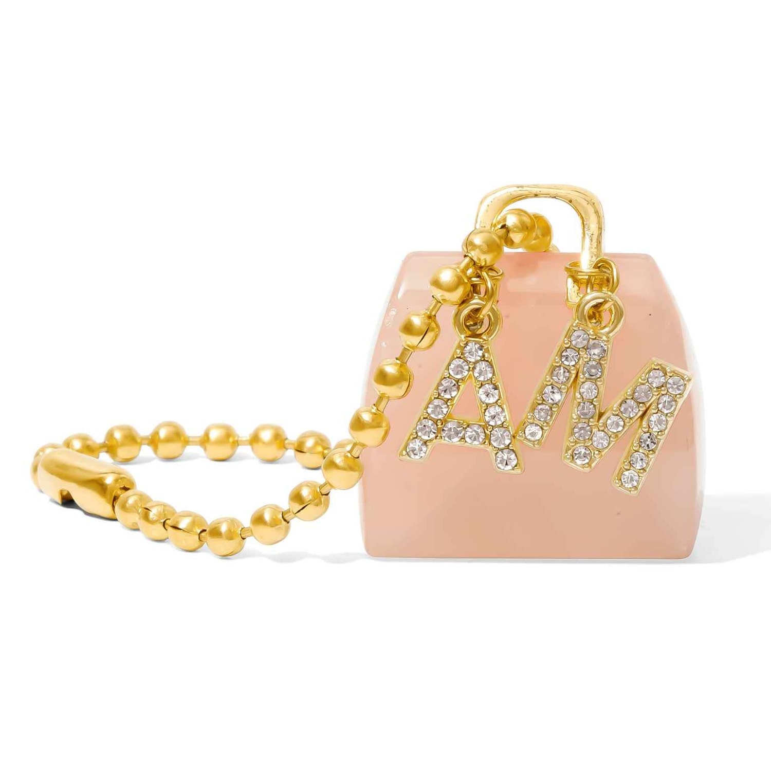 Women's Gold / Pink Rose Quartz Handbag Charm – Love & Emotional Healing - Signature Logo Edition | Already Mine