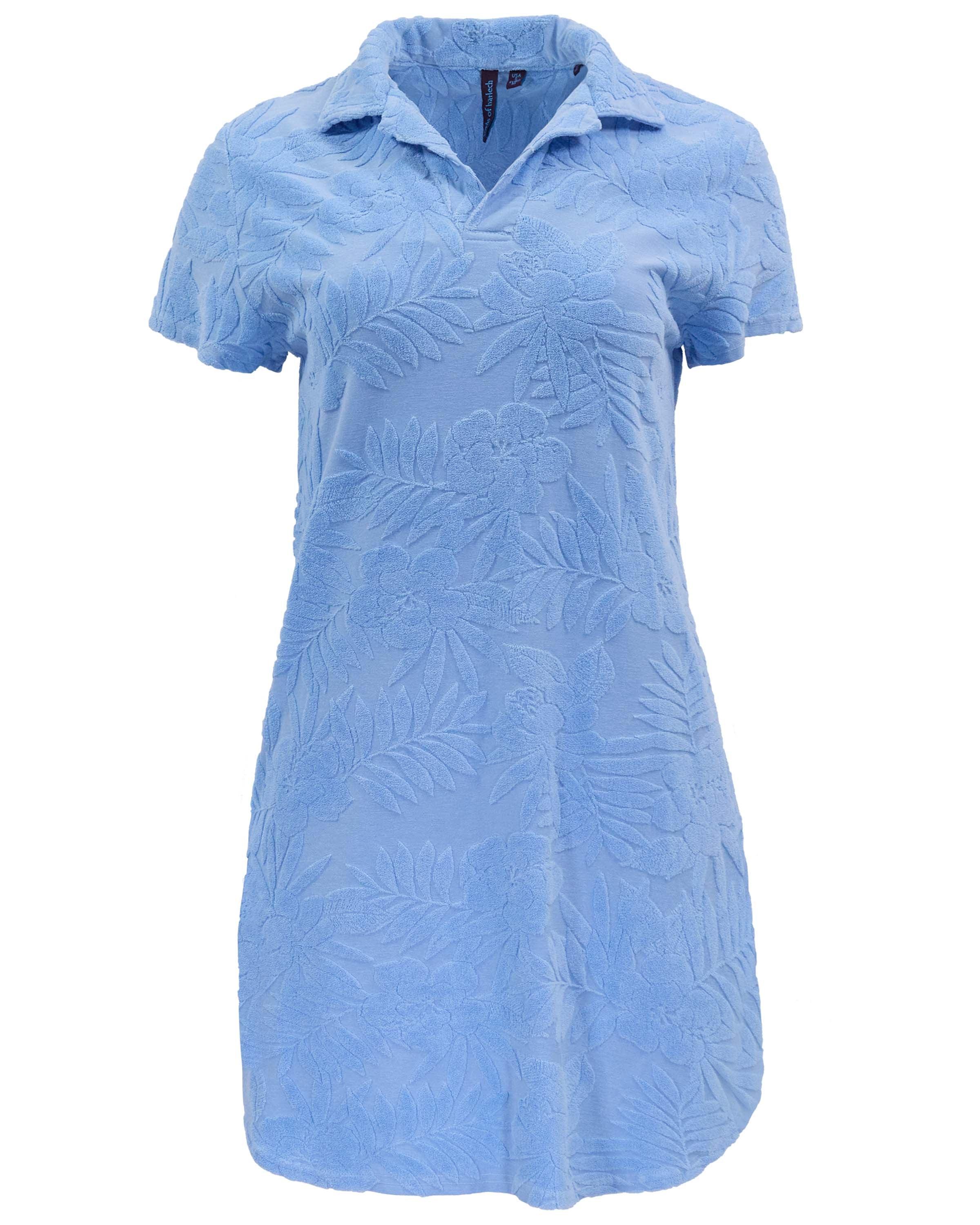 Josephine Blue Womens Terry Toweling Dress | Extra Small | Lords of Harlech