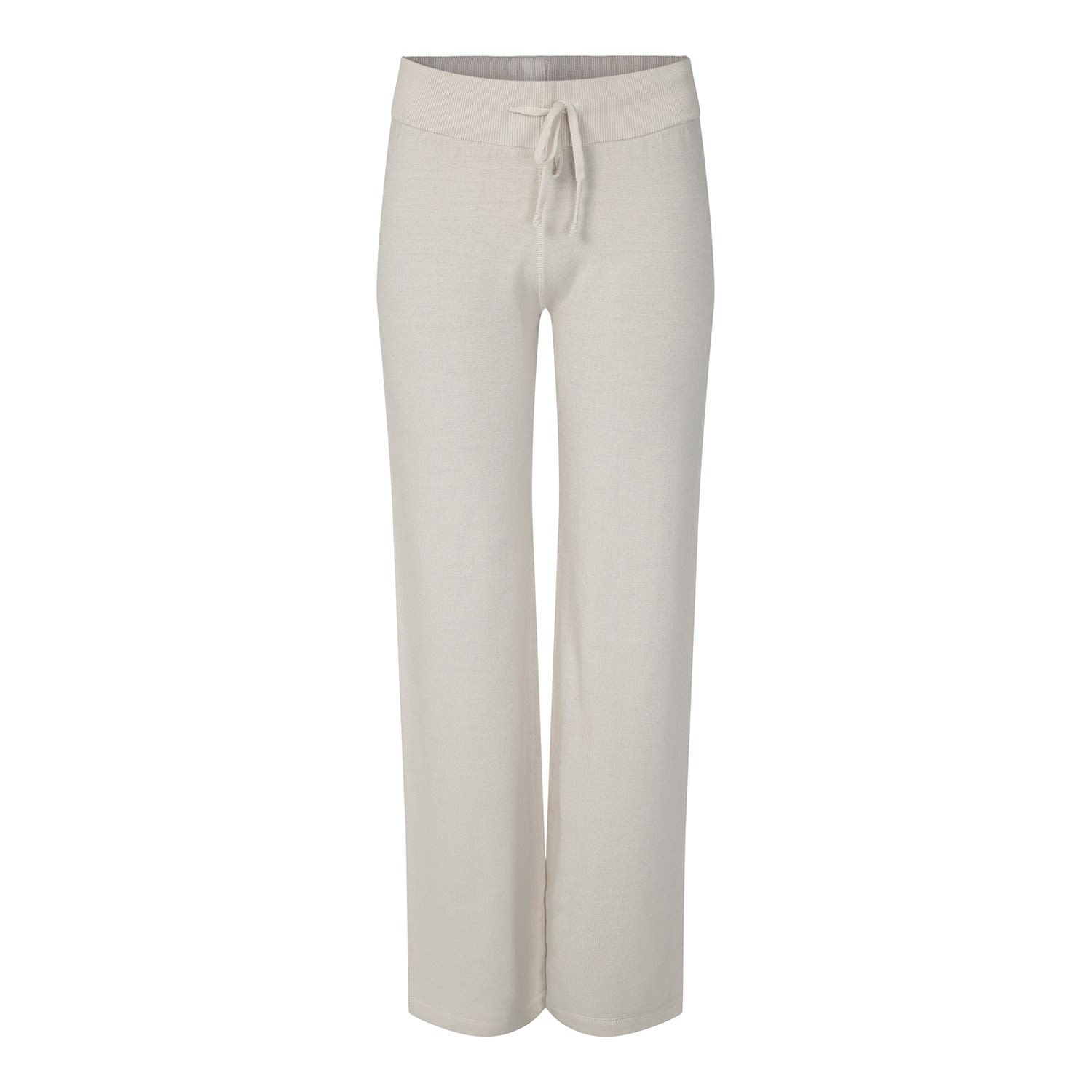 Women’s Neutrals "Andrea" Merino Wool Trouser- Black - Light Beige Large Tirillm