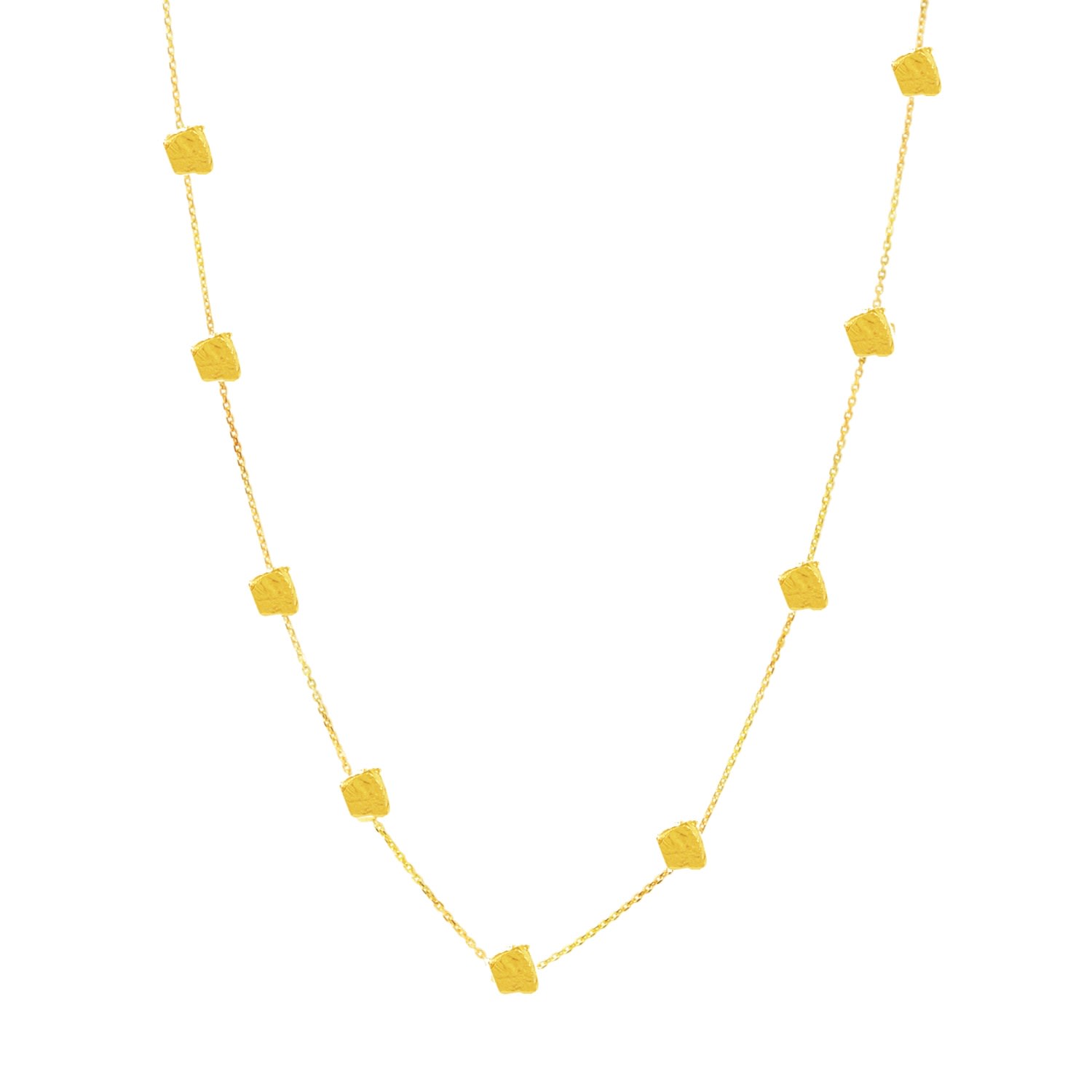 Women’s Written In The Stars Square Gold Chain Necklace Lily Flo Jewellery