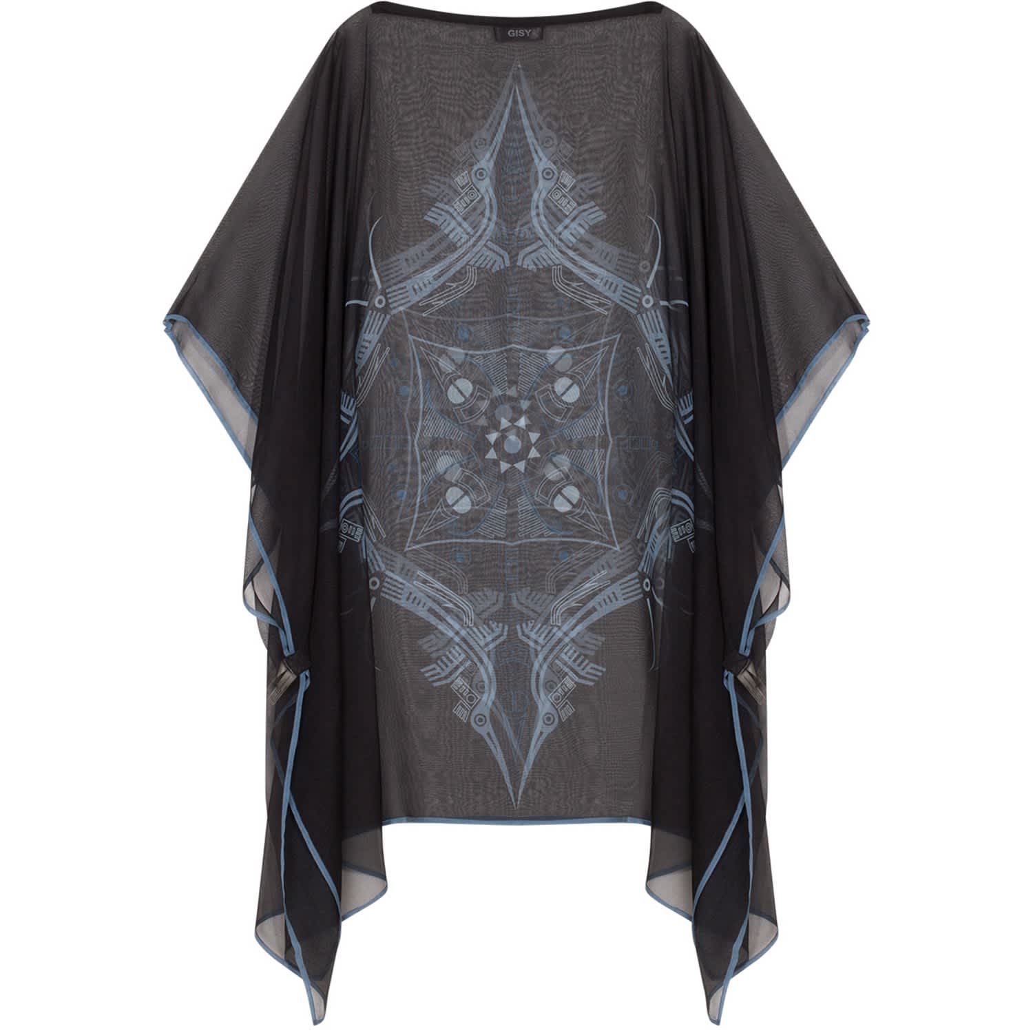 black silk kaftan