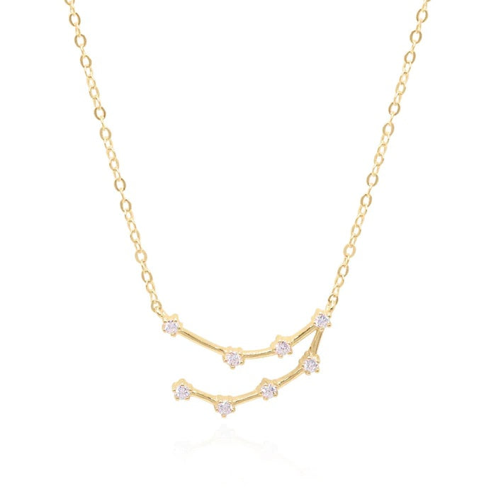 Women’s Capricorn Zodiac Constellation Necklace In Gold Gold Trip