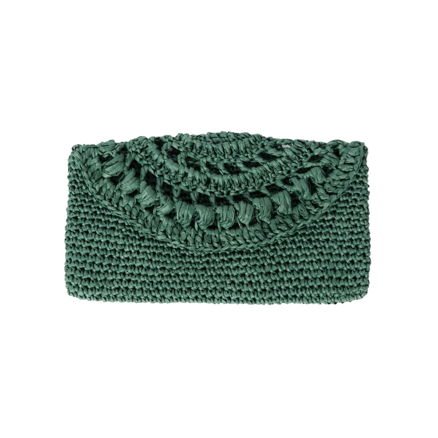 Women’s Cunda Crochet Clutch Bag In Green N’onat