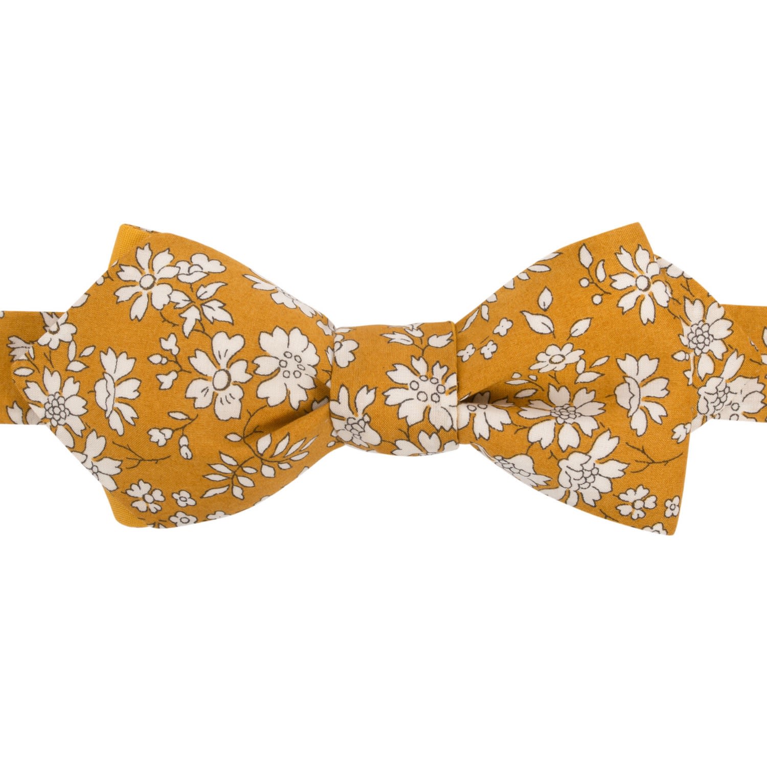 Le Colonel Men's Yellow Liberty Mustard Capel Bow Tie In Yellow