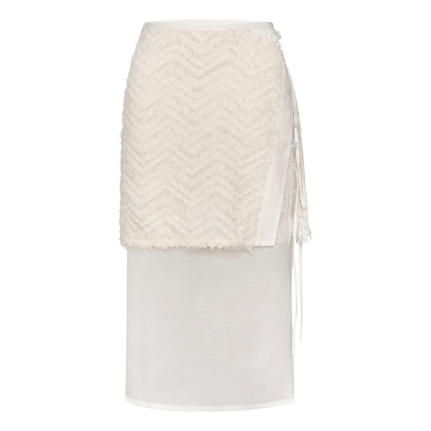 Lahive Women's Neutrals / White Soul Double Skirt In White