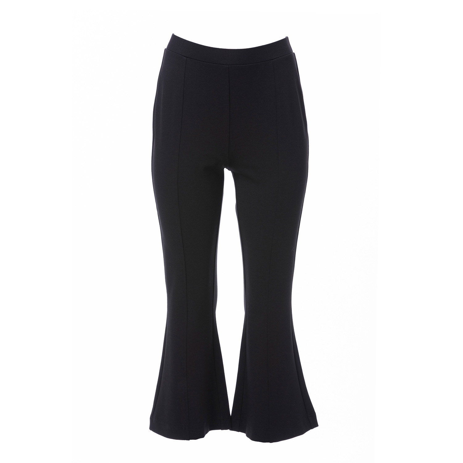 Carloslines Women's Compression Skinny Flare Pant In Black Solid