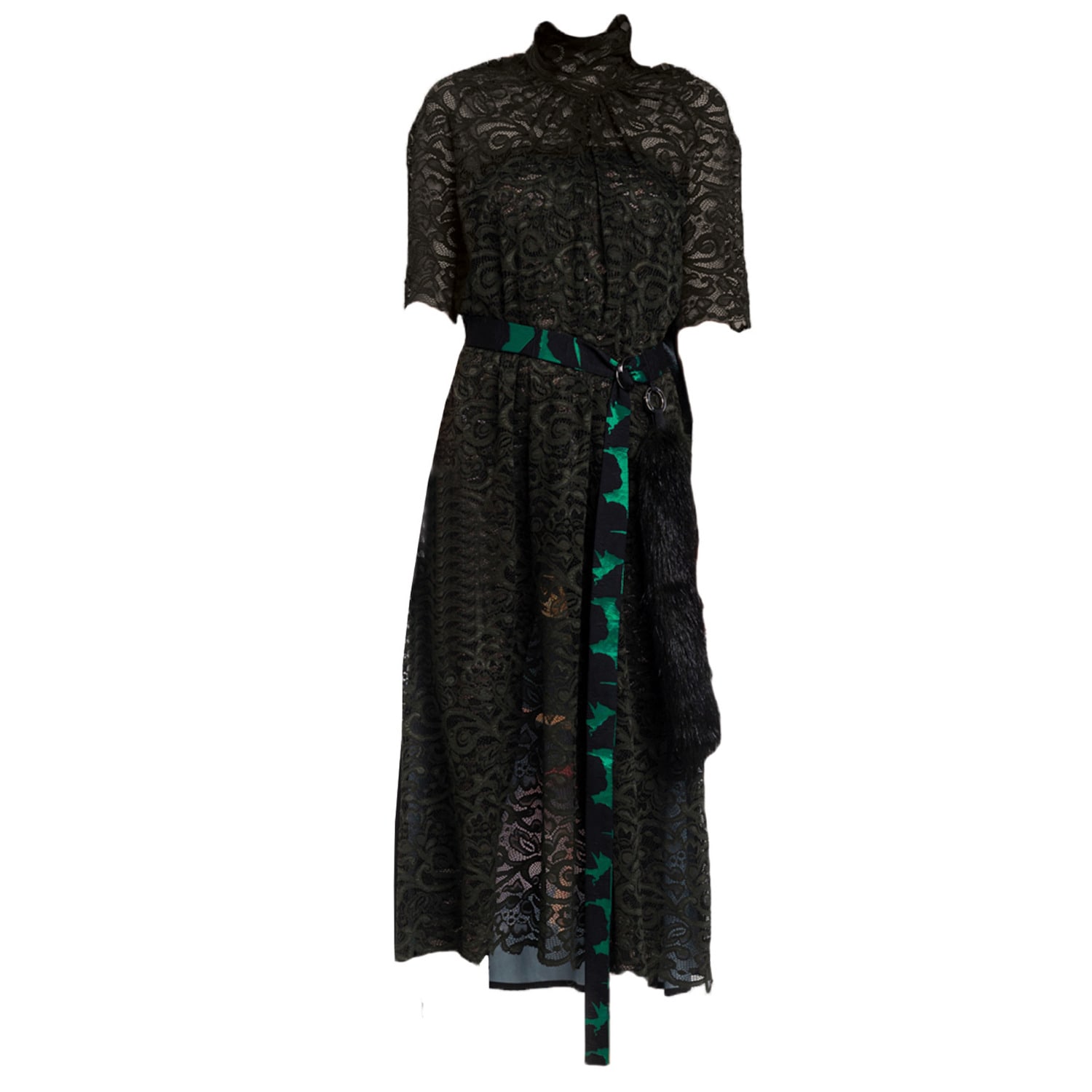 Artista Women's Black Seems Lace Dress In Black
