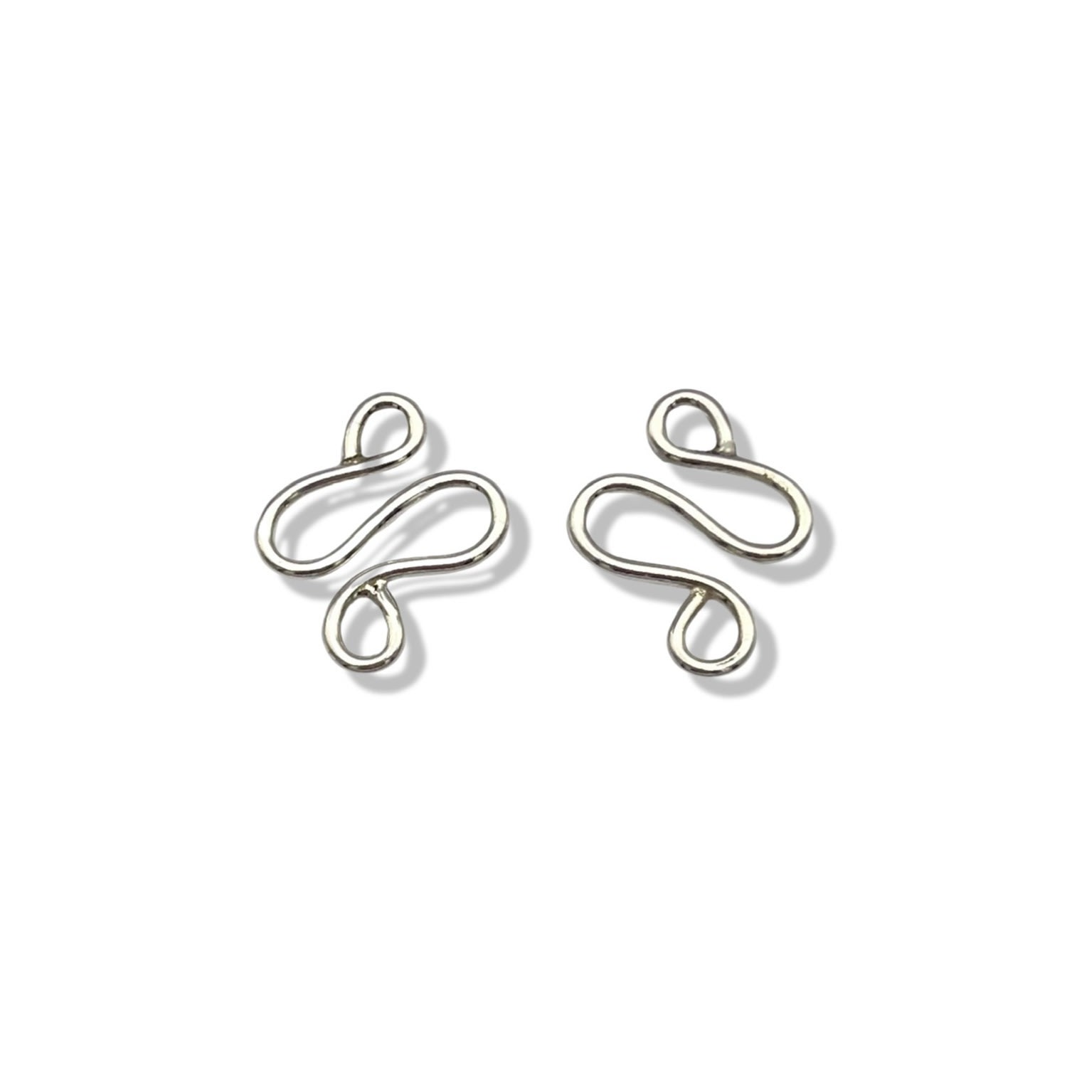 Women’s Silver Ripple Studs Sylvah Jewellery