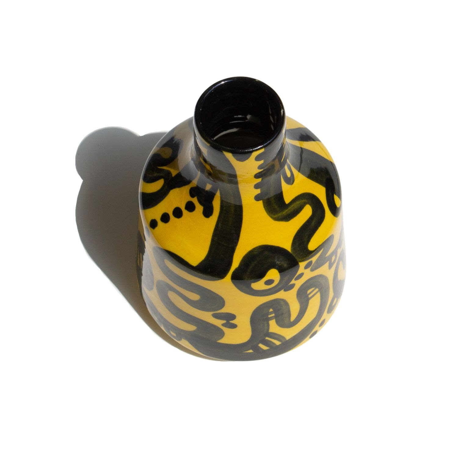 The Parmatile Shop Yellow / Orange Canary Peoplakia Vase In Orange