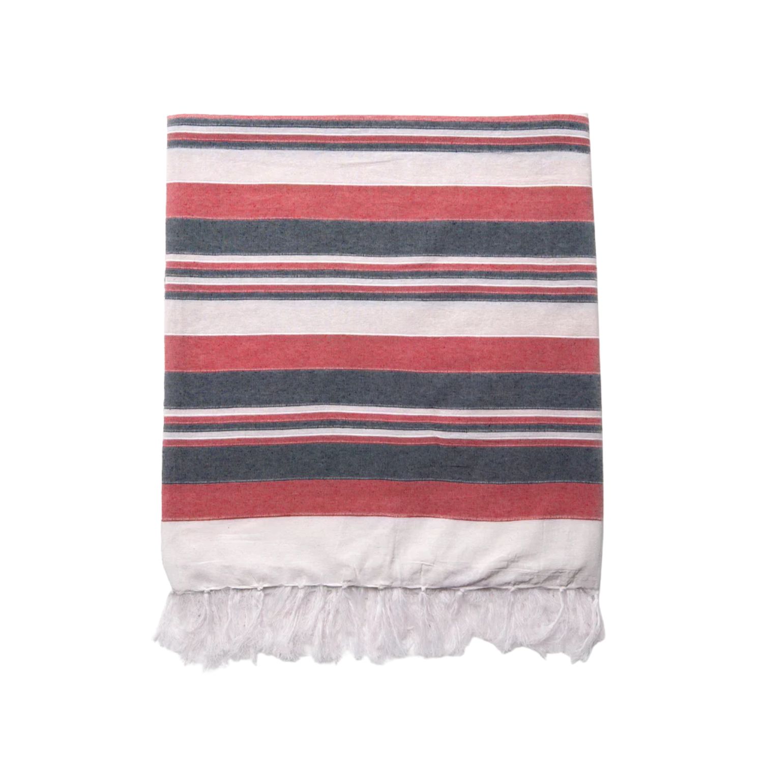 Greymint Grey / White / Red Costa Brava Throw In Multi