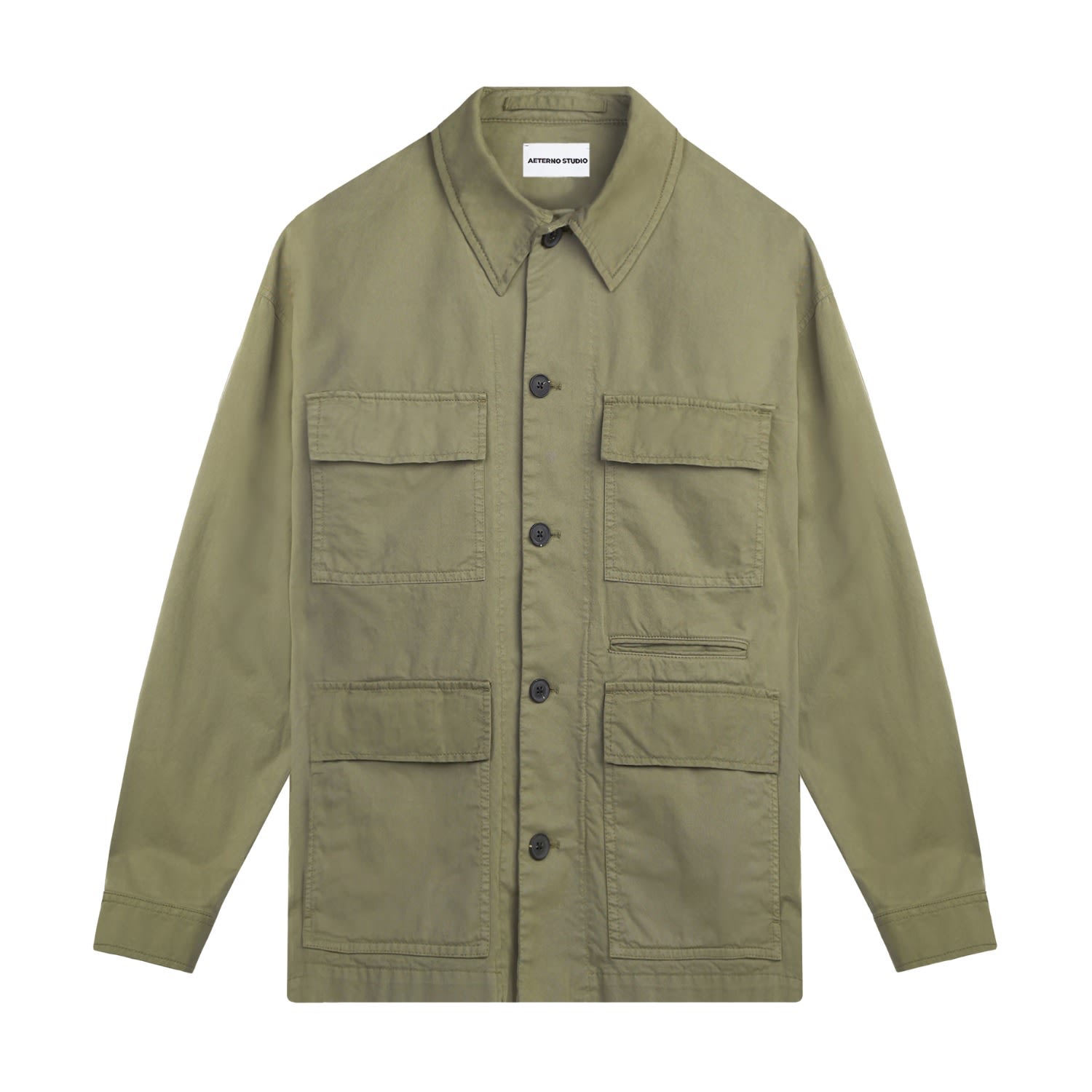 Men’s Bolgheri Utility Jacket - Green Medium Aeterno Studio