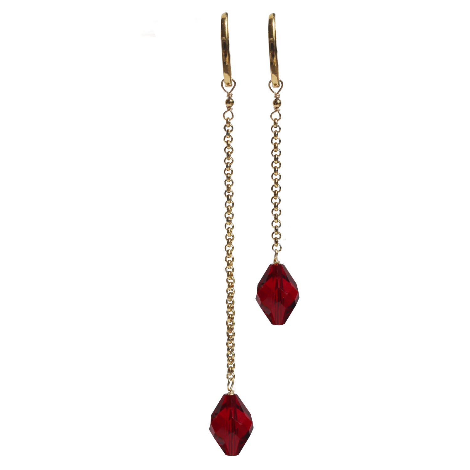 Marquise Swim Women's Red / Gold Bikini Charms - M&me Marquise Siam Crystal & Gold In Multi