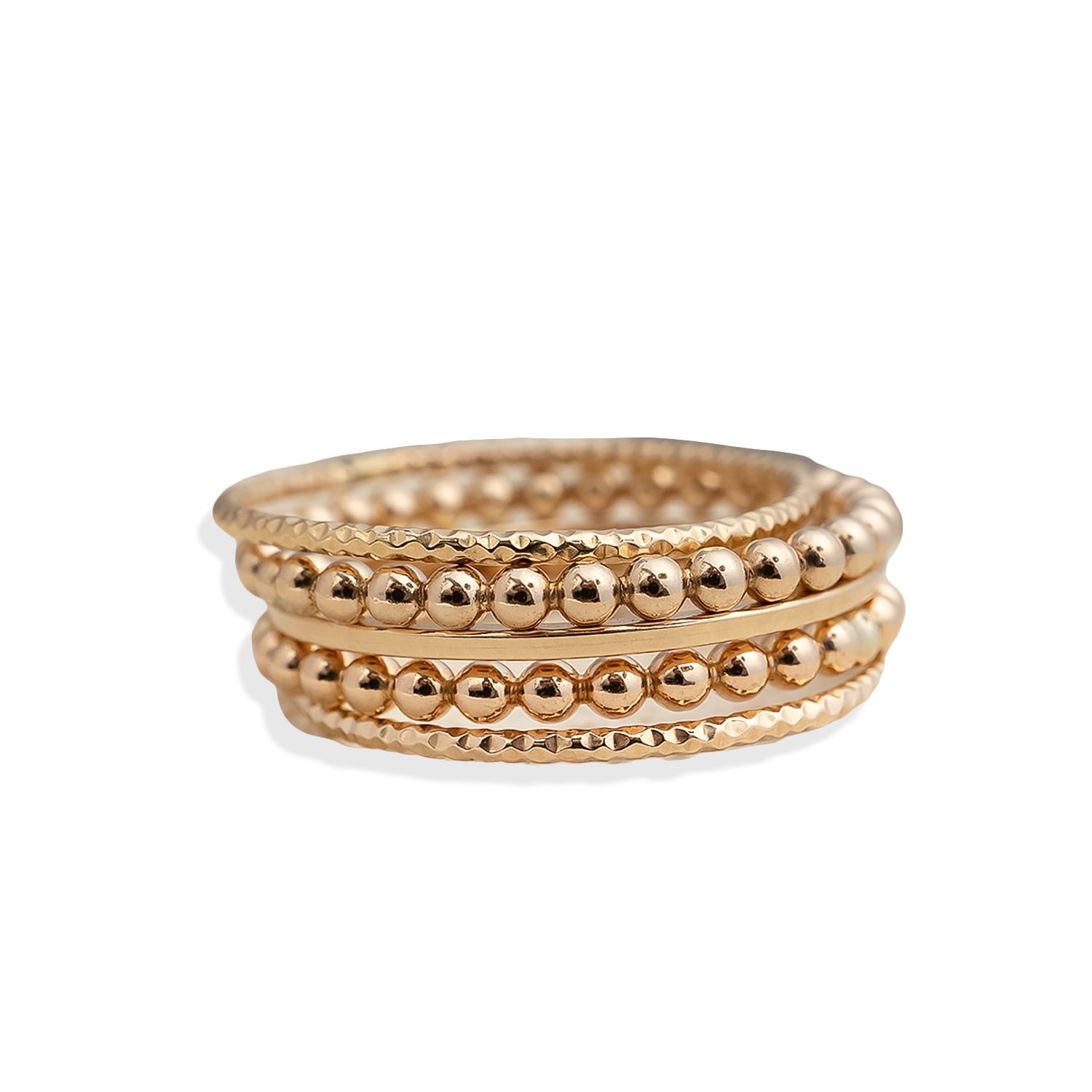 Kate Koel Women's Stackable Ring Set Gold In Gold