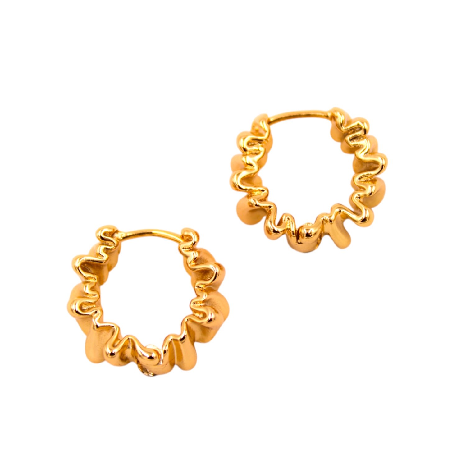 1610istanbul Women's Gold Chunky Earrings In Gold