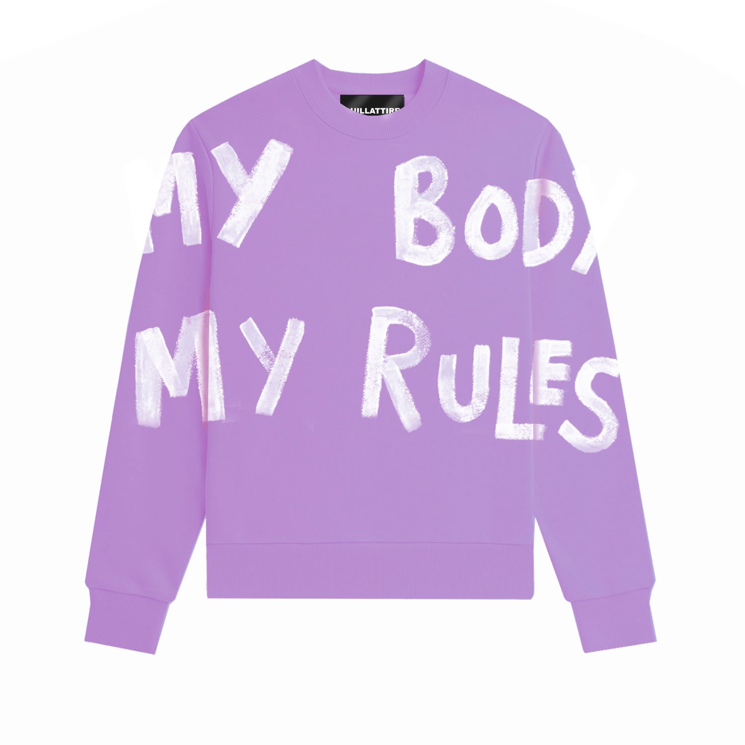 Women’s Pink / Purple Lilac ’My Body My Rules’ Sweatshirt XXL Quillattire