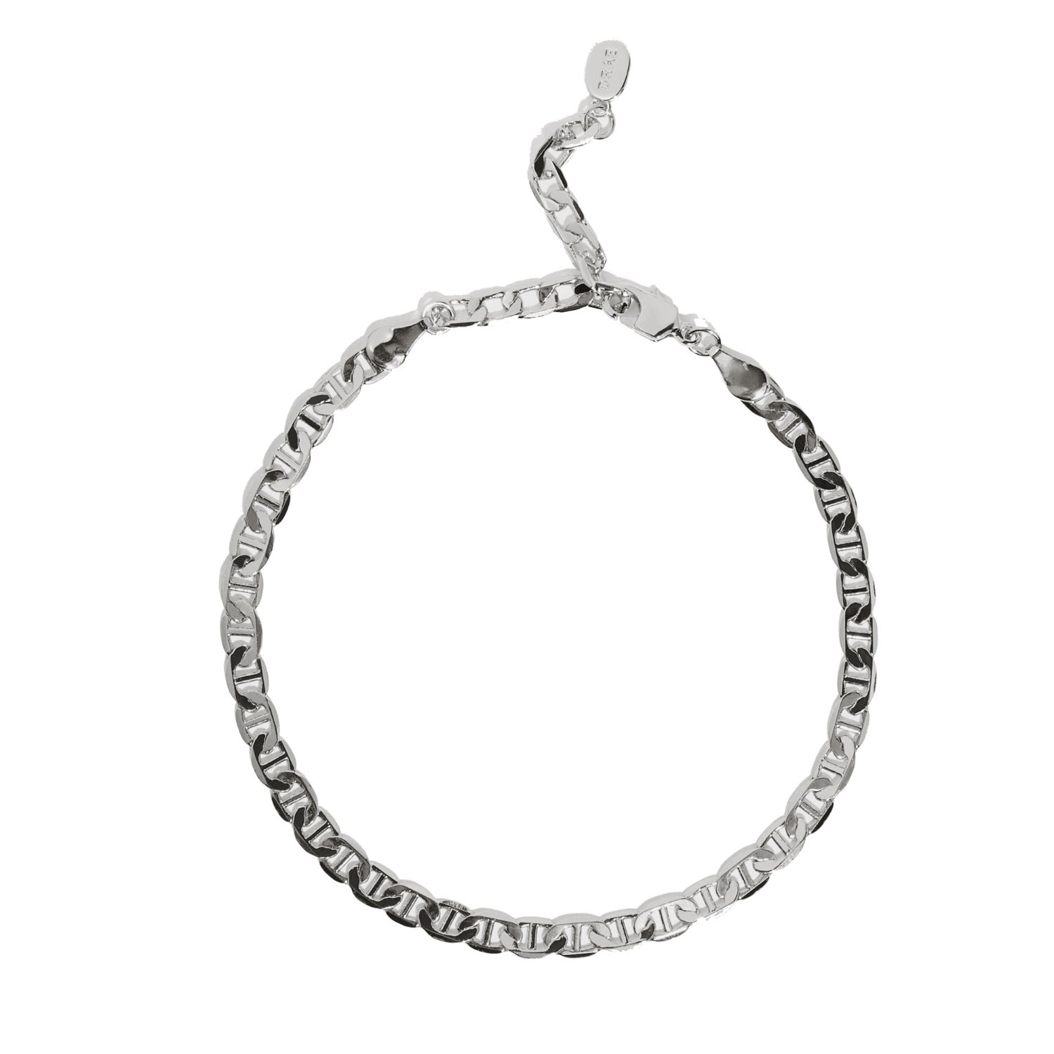 Women’s Curb Chain Anklet Silver Drae Collection