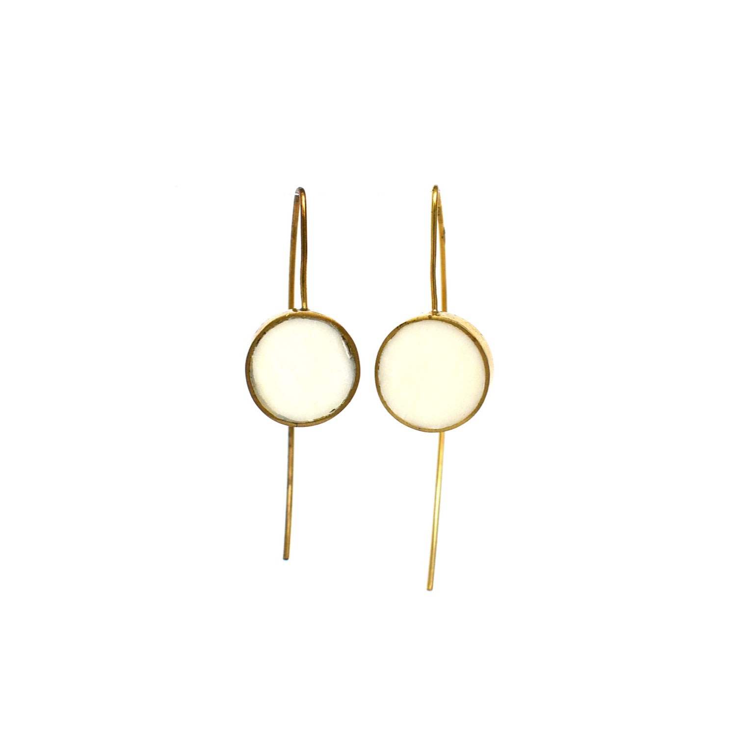 Lala Salama Women's Duara White Earrings In White