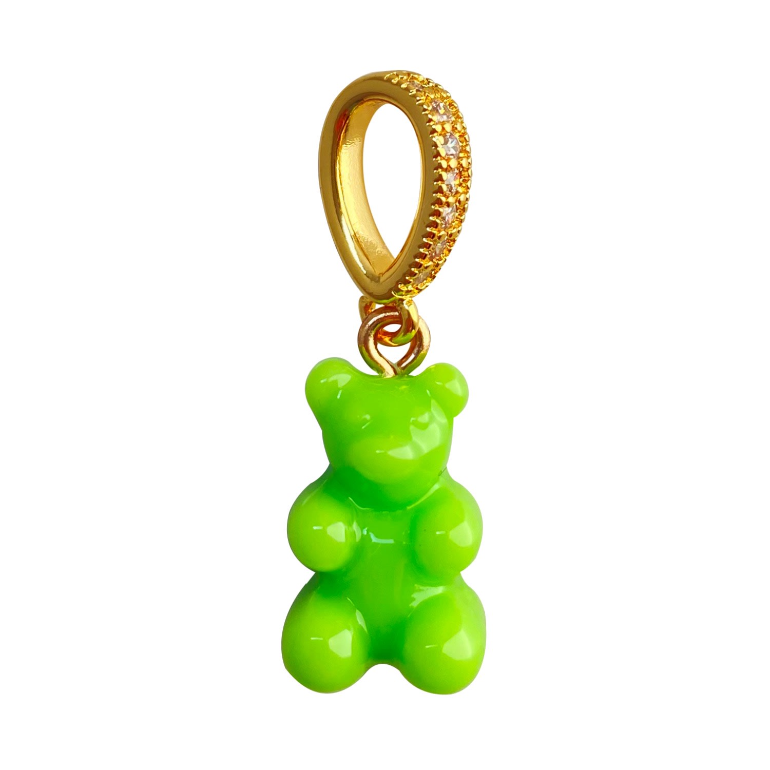 Women’s Green / Gold Apple Green Gummy Bear Charm Pendant Smilla Brav