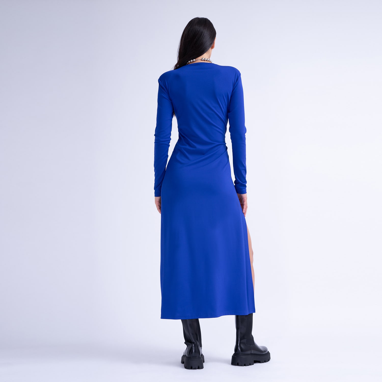 Electric blue midi dress hotsell
