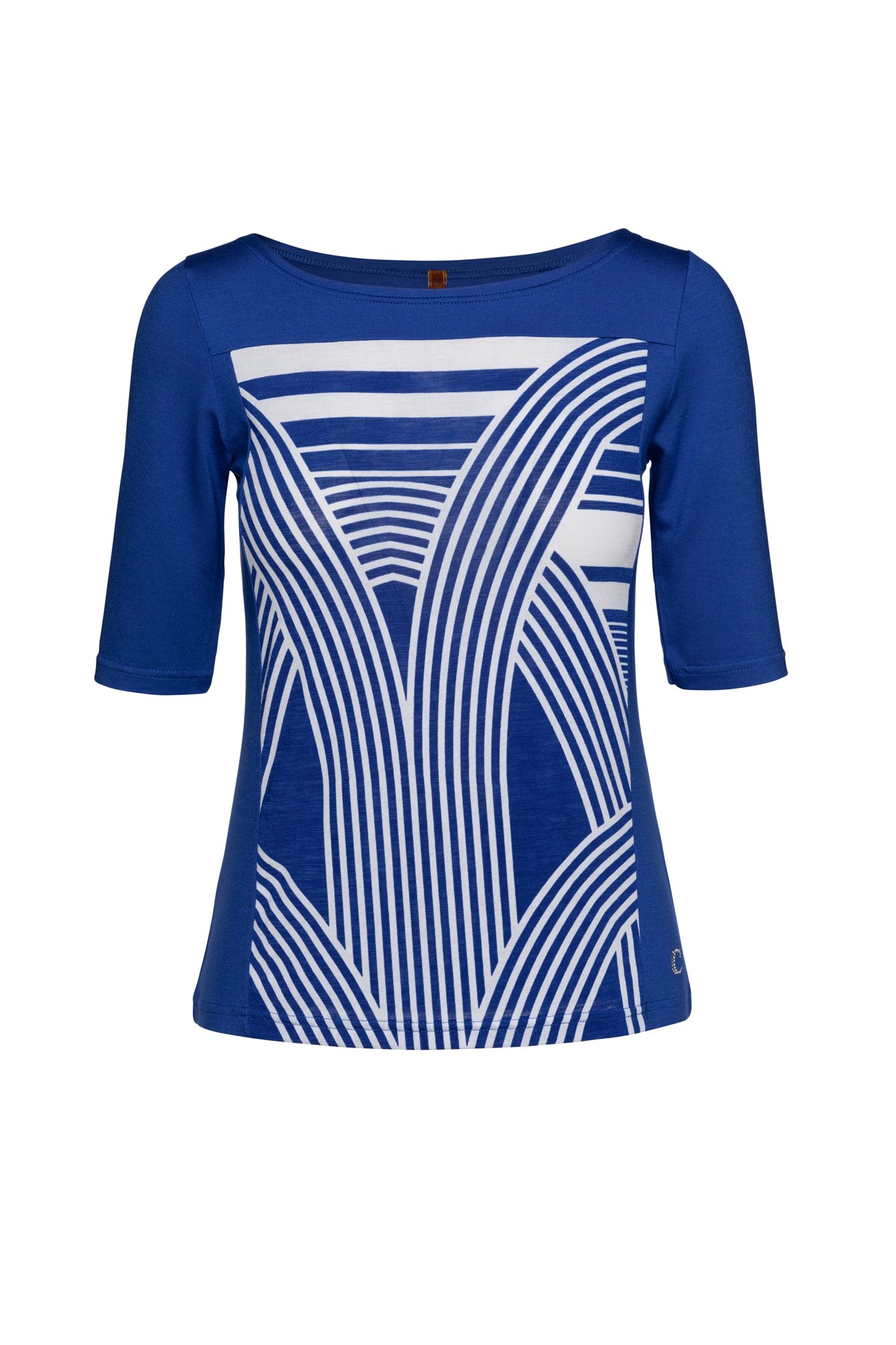 Women’s Blue Printed Half-Sleeved Top Extra Small Conquista