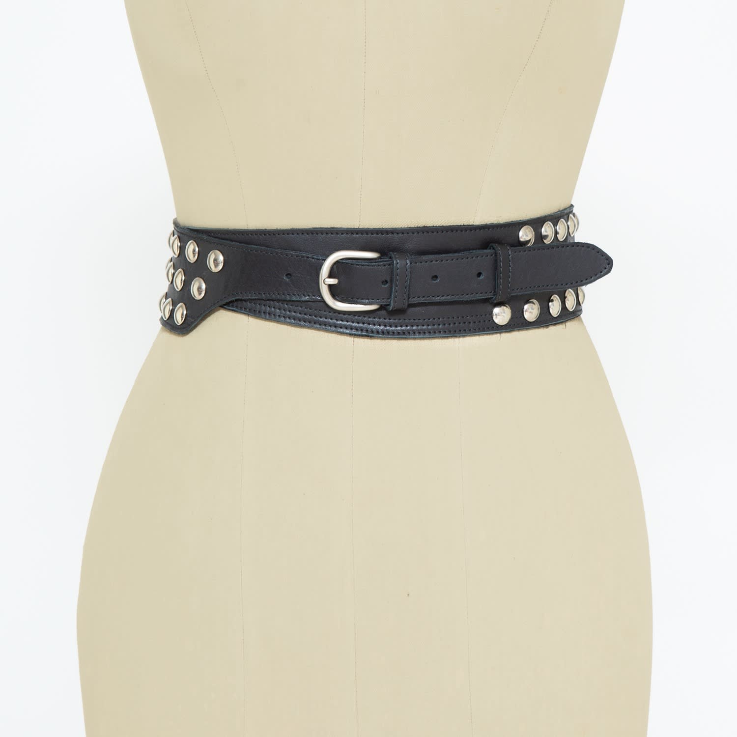 blue dress for baby girl Lina black wide waist belt main image 0