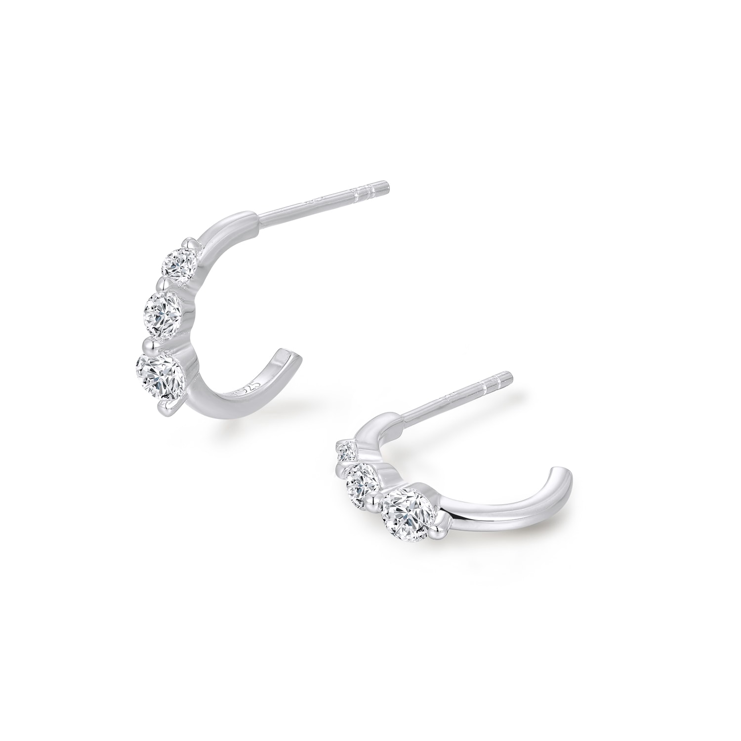 Women’s Sylvan Sparkle Silver Earrings Frida & Florence