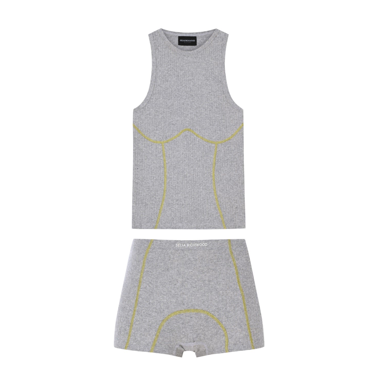 Women’s Grey Top & Boxer Set Small Seliarichwood