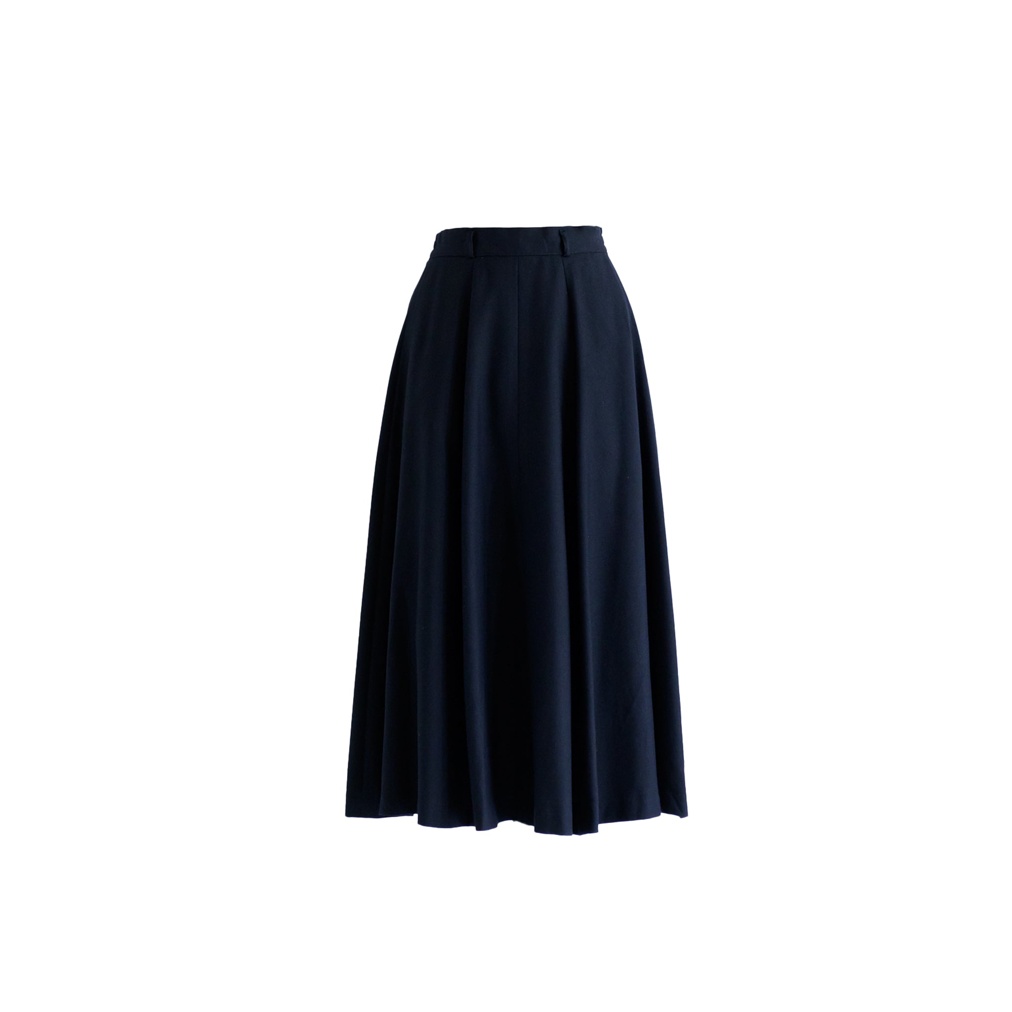 Women’s Vintage Cotton Navy Blue Maxi Skirt Extra Small Sugar Cream Vintage