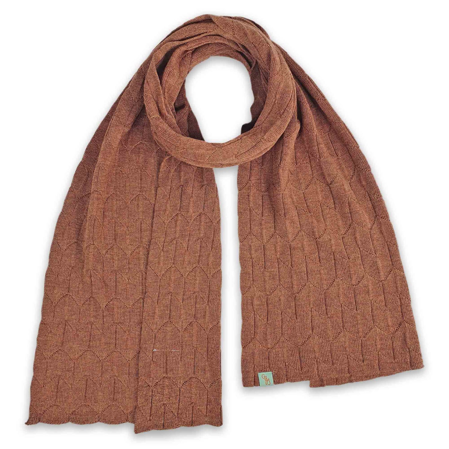 Otto & Spike Women's Yellow / Orange Scarves - Tulip Fields - Toffee Mustard In Orange