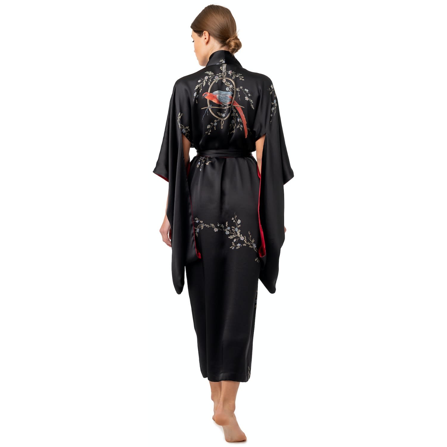 silk maxi kimono