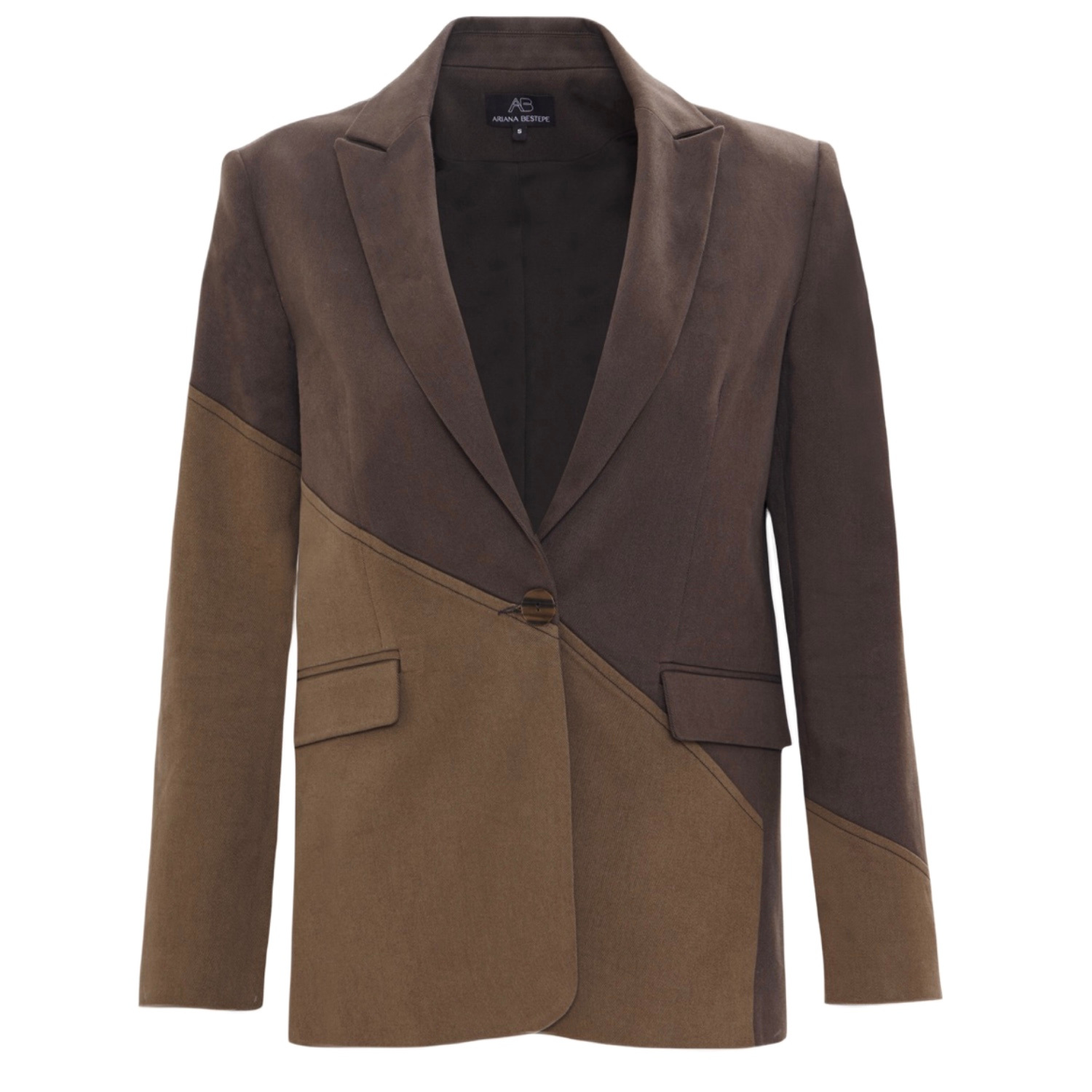 Ariana Bestepe Women's Brown Blazer Jacket In Brown