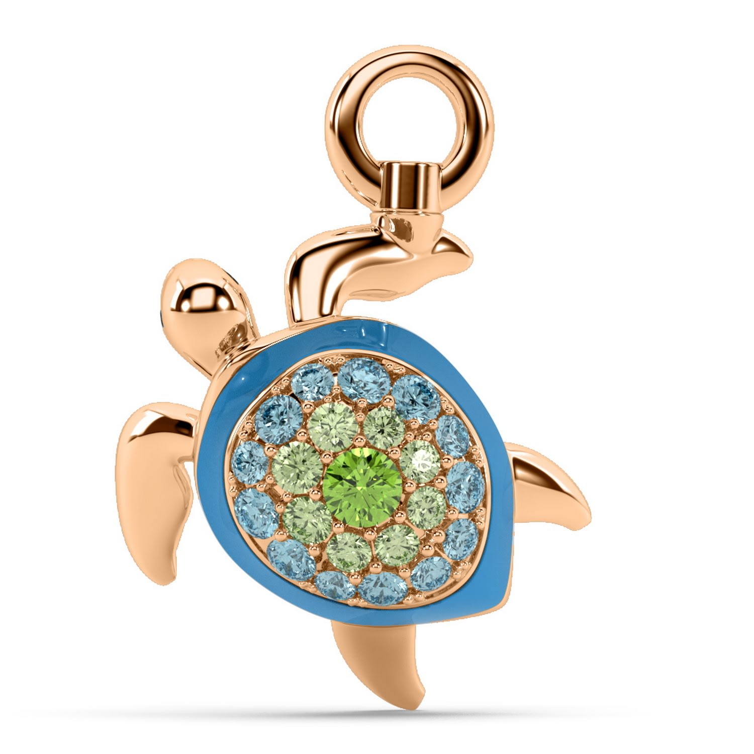 Women’s The Gentle Turtle Charm - Rose Gold Oni Fine Jewelry