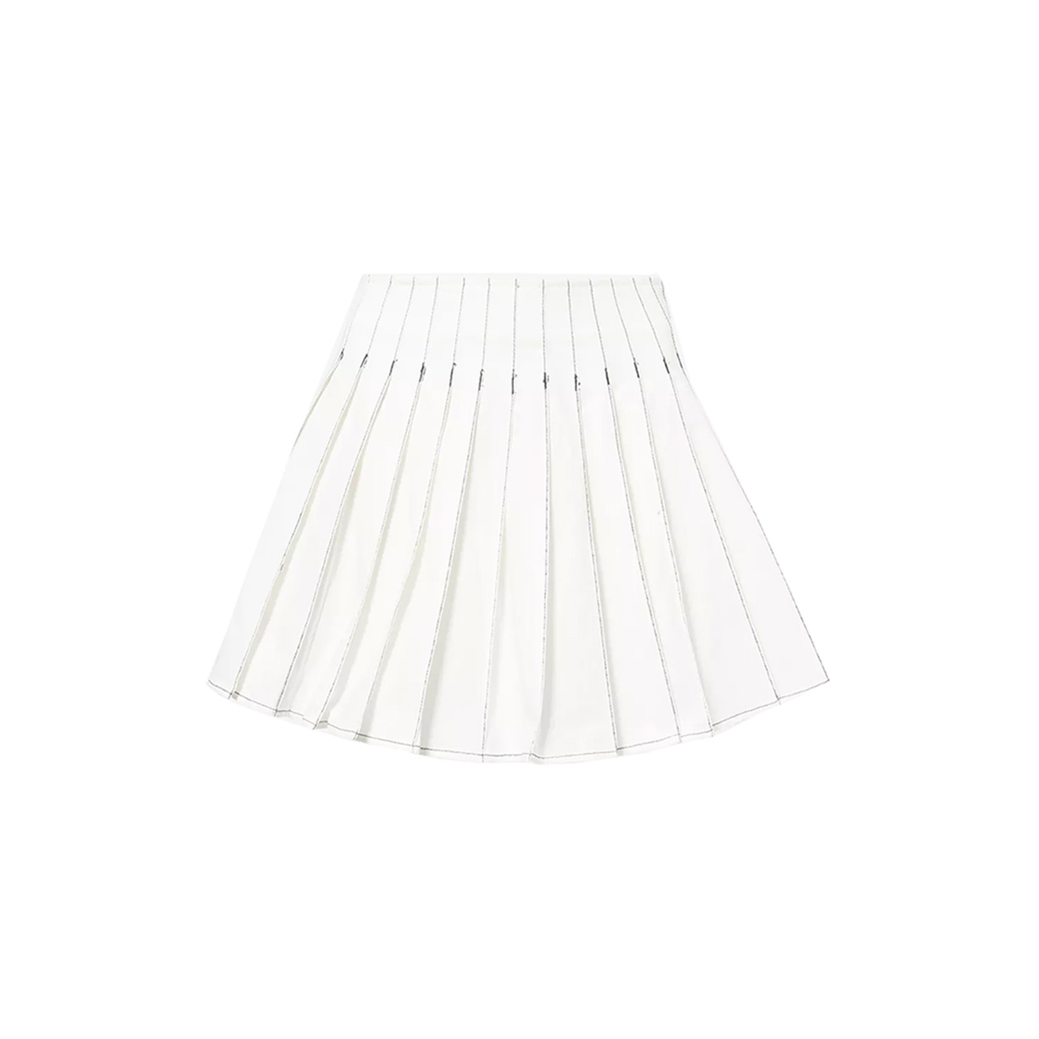 Amy Lynn Women's Ziggy White Pleated Mini Skirt
