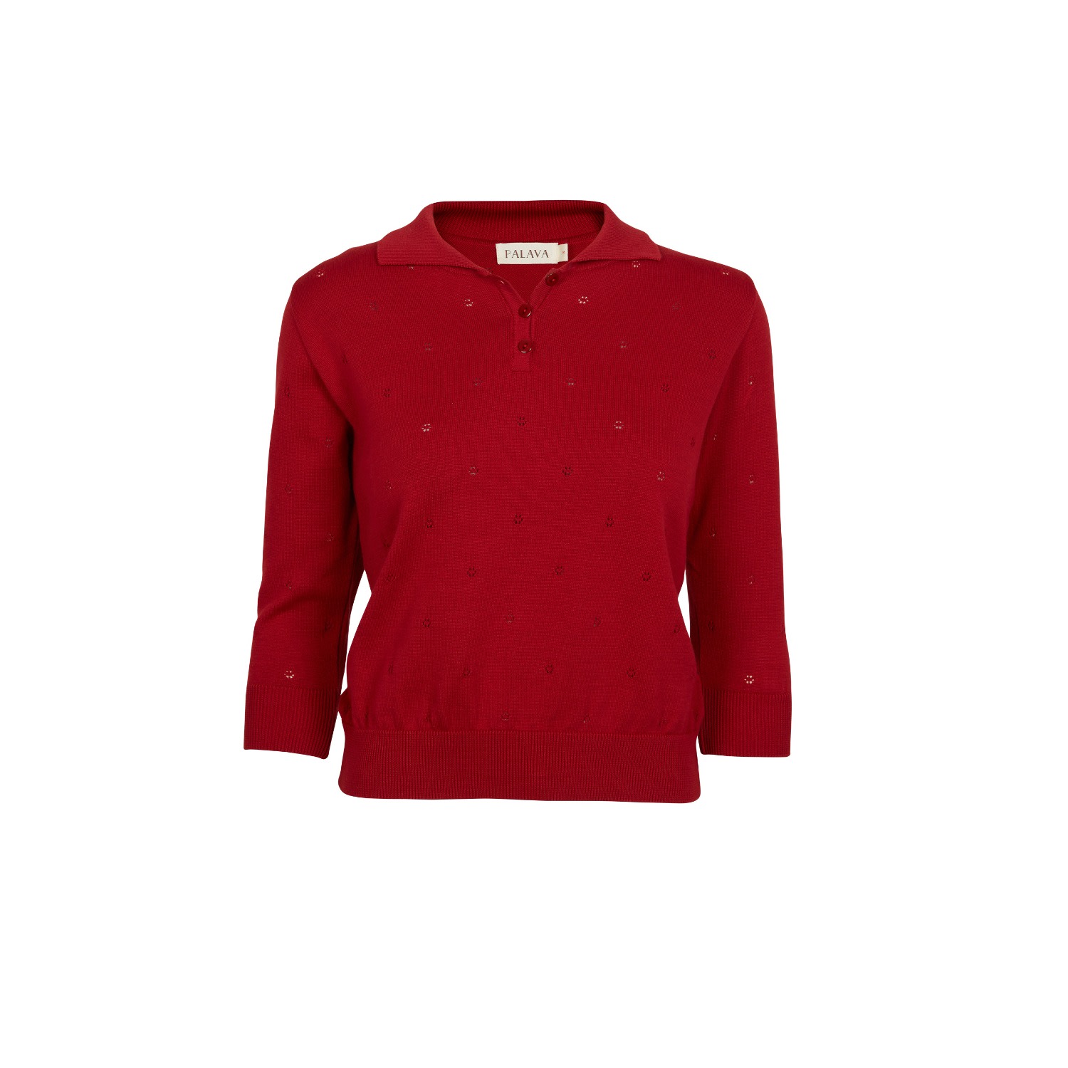 Palava Women's Aila - Crimson Red - Knitted Top