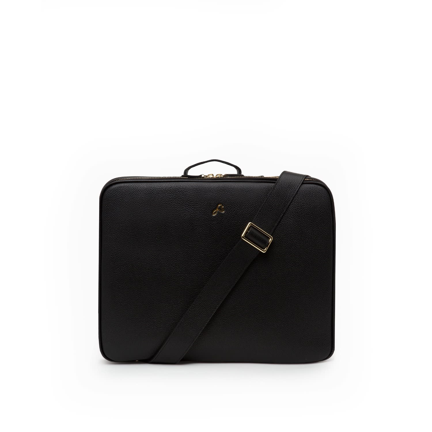 Fenella Smith Men's Black Luca Laptop Bag In Black