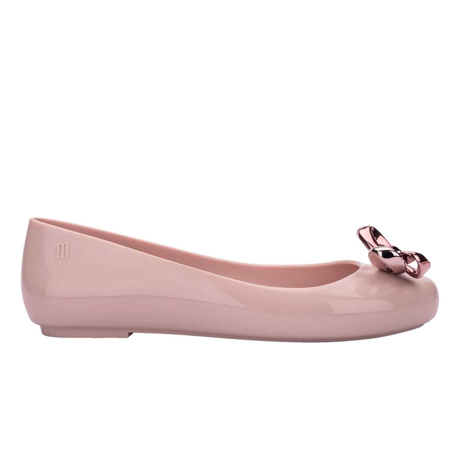 Melissa Women's Pink / Purple / Pink Sweet Love Glam Ballet Flat - Pink