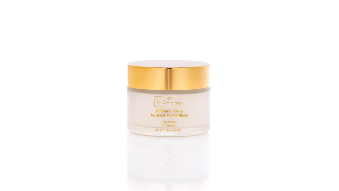 White Repair Hemp & Retinol Face Cream | One Size | She Biology Skincare & Wellness
