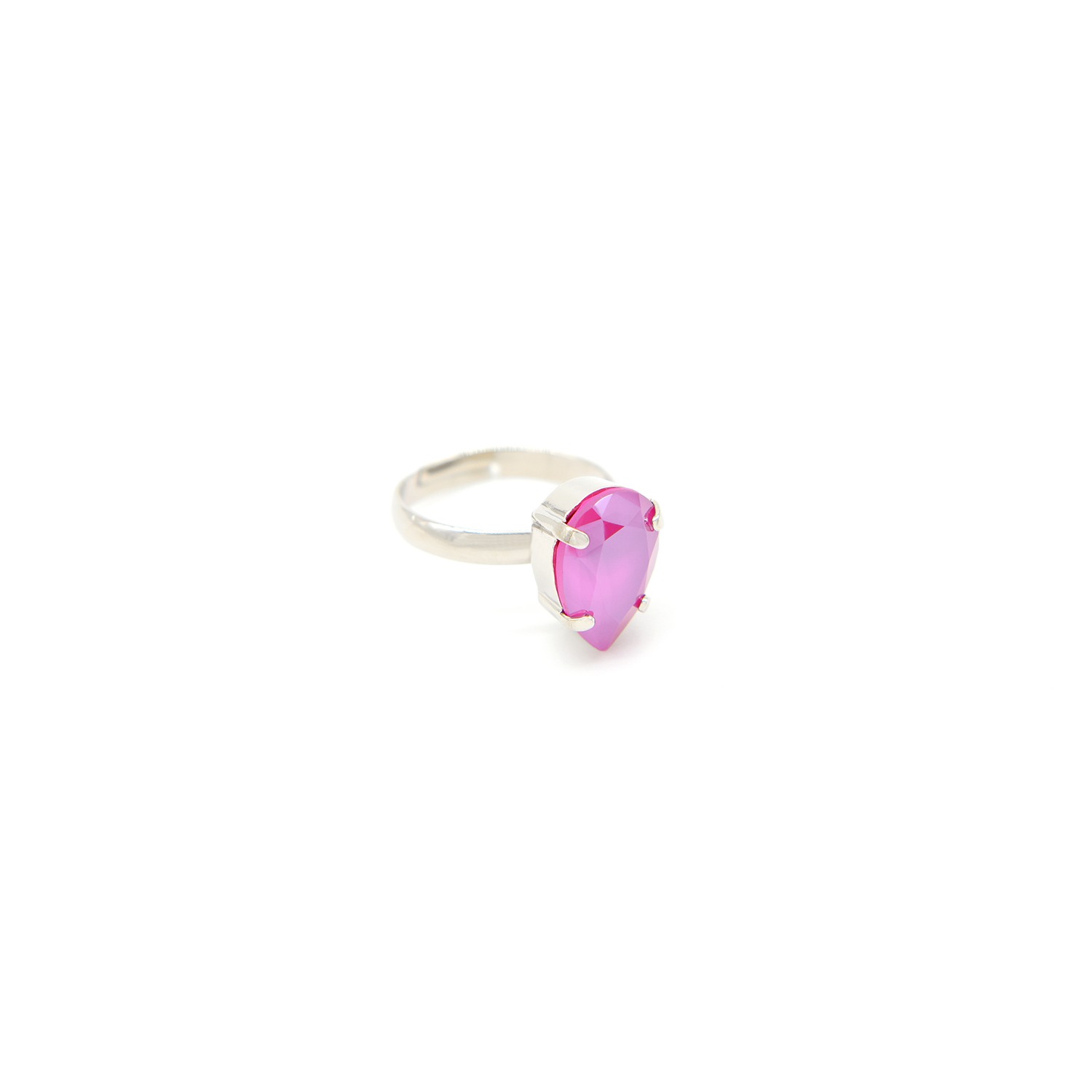 Rosaspina Firenze Women's Purple Drop Ring In Peony Pink In Purple