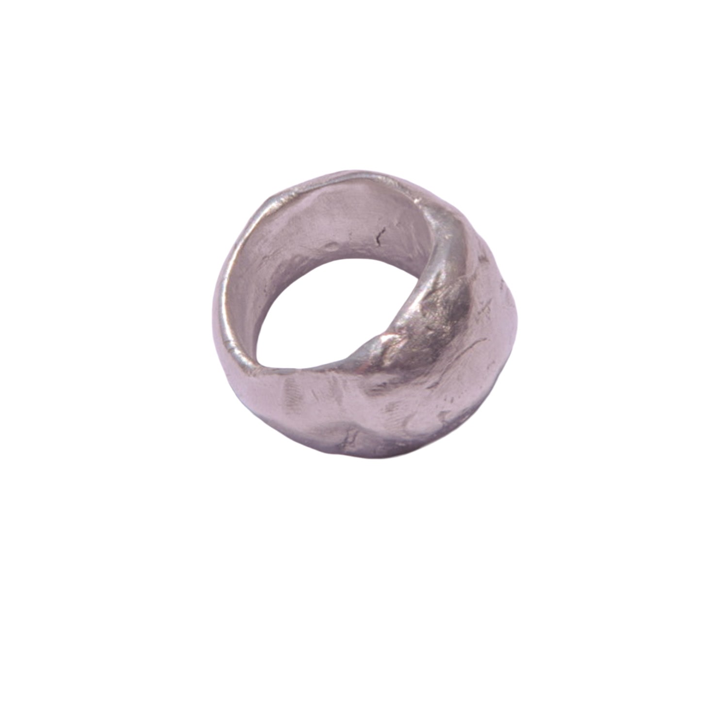 Studio Solíz Women's Peso Fine Silver Chunky Ring In Purple